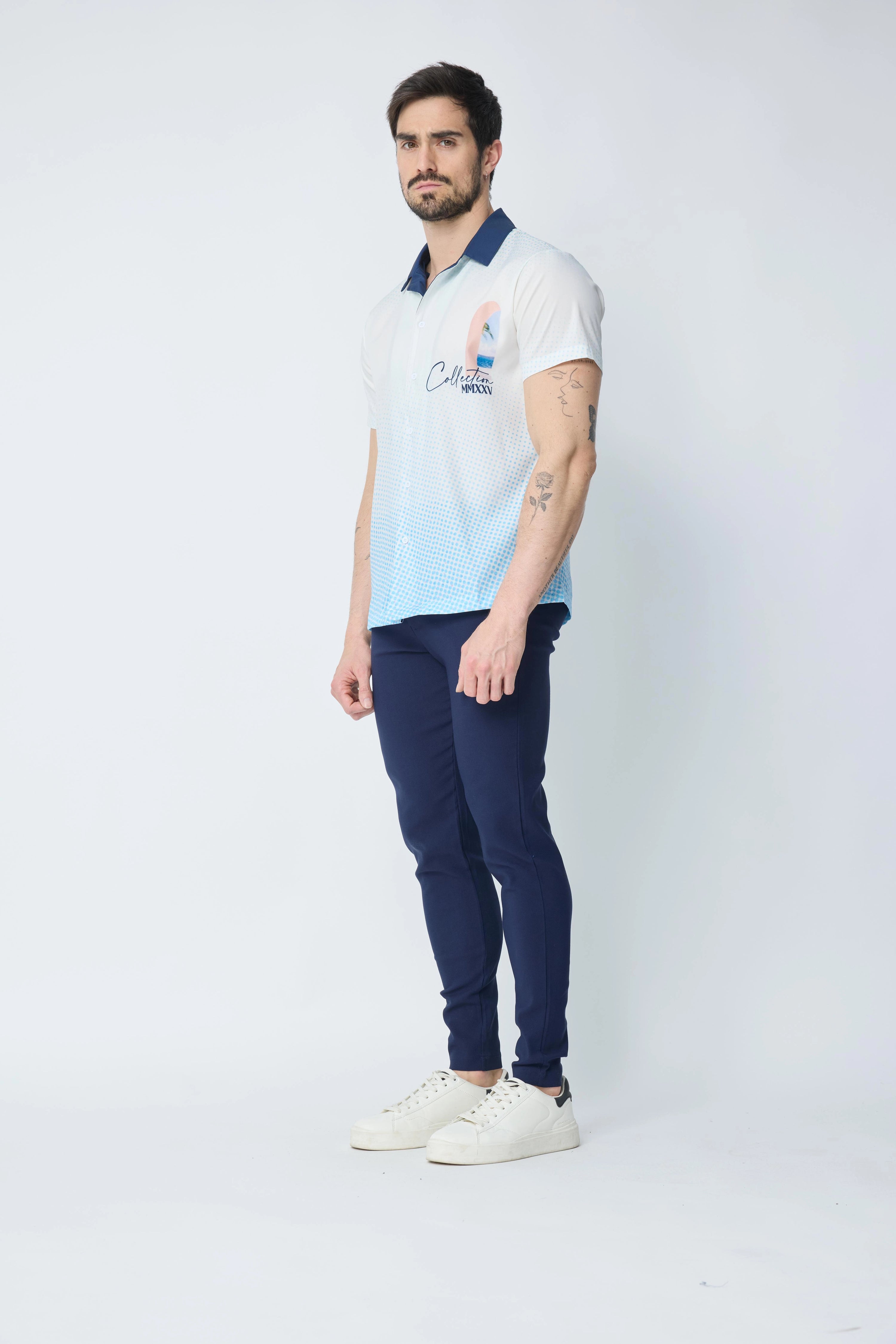 Chemise fashion à manches courtes