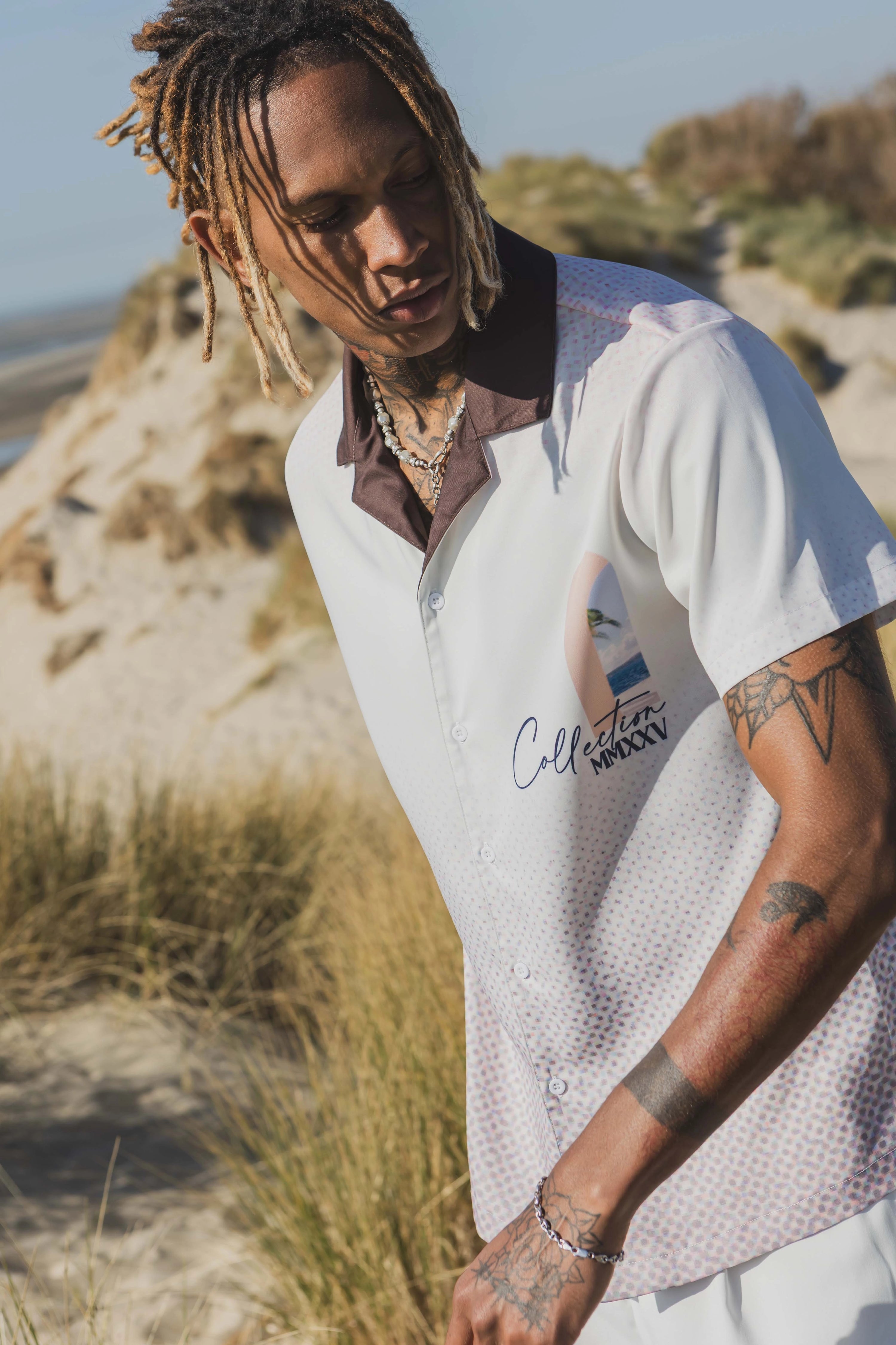 Chemise fashion à manches courtes