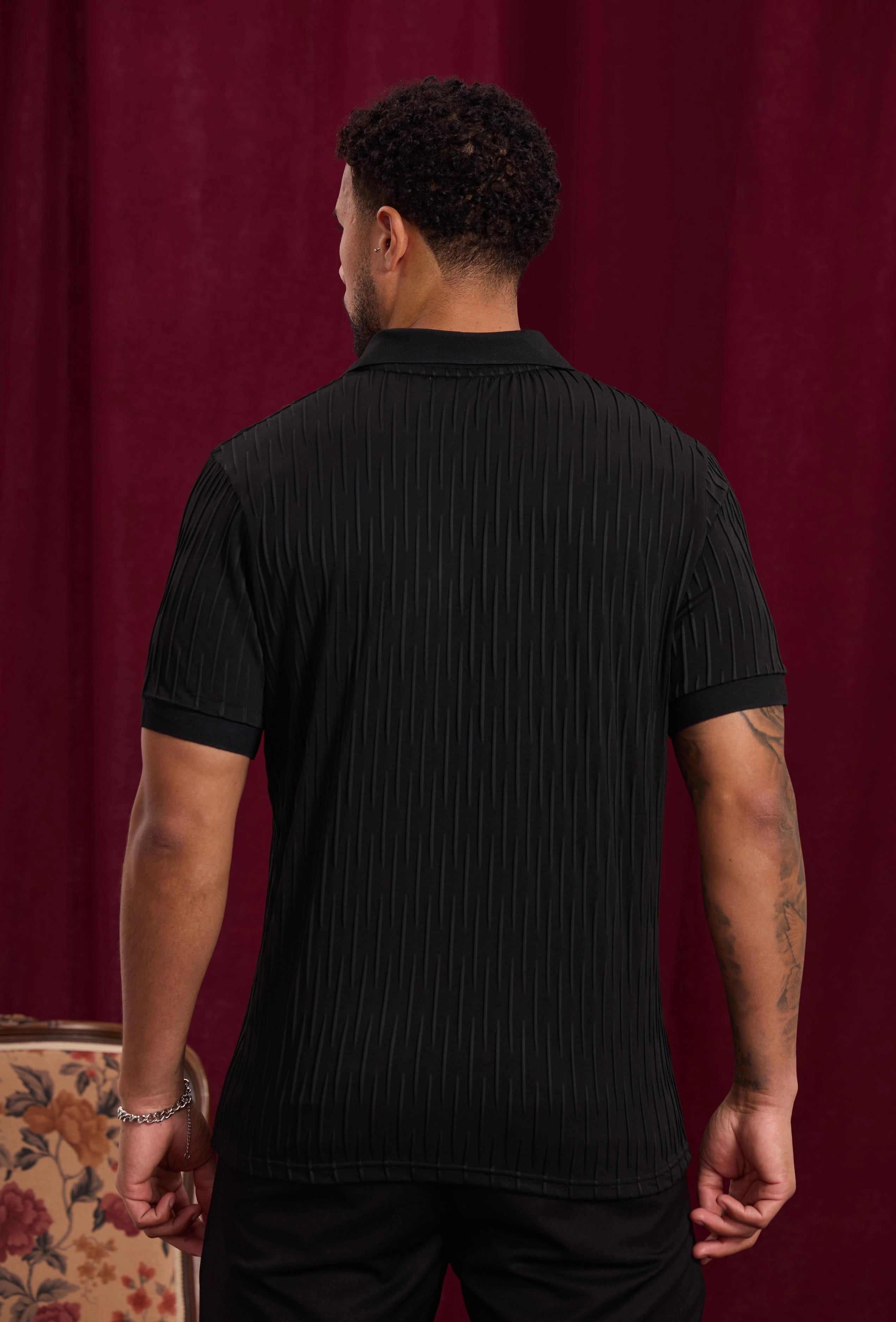 Polo uni manches courtes