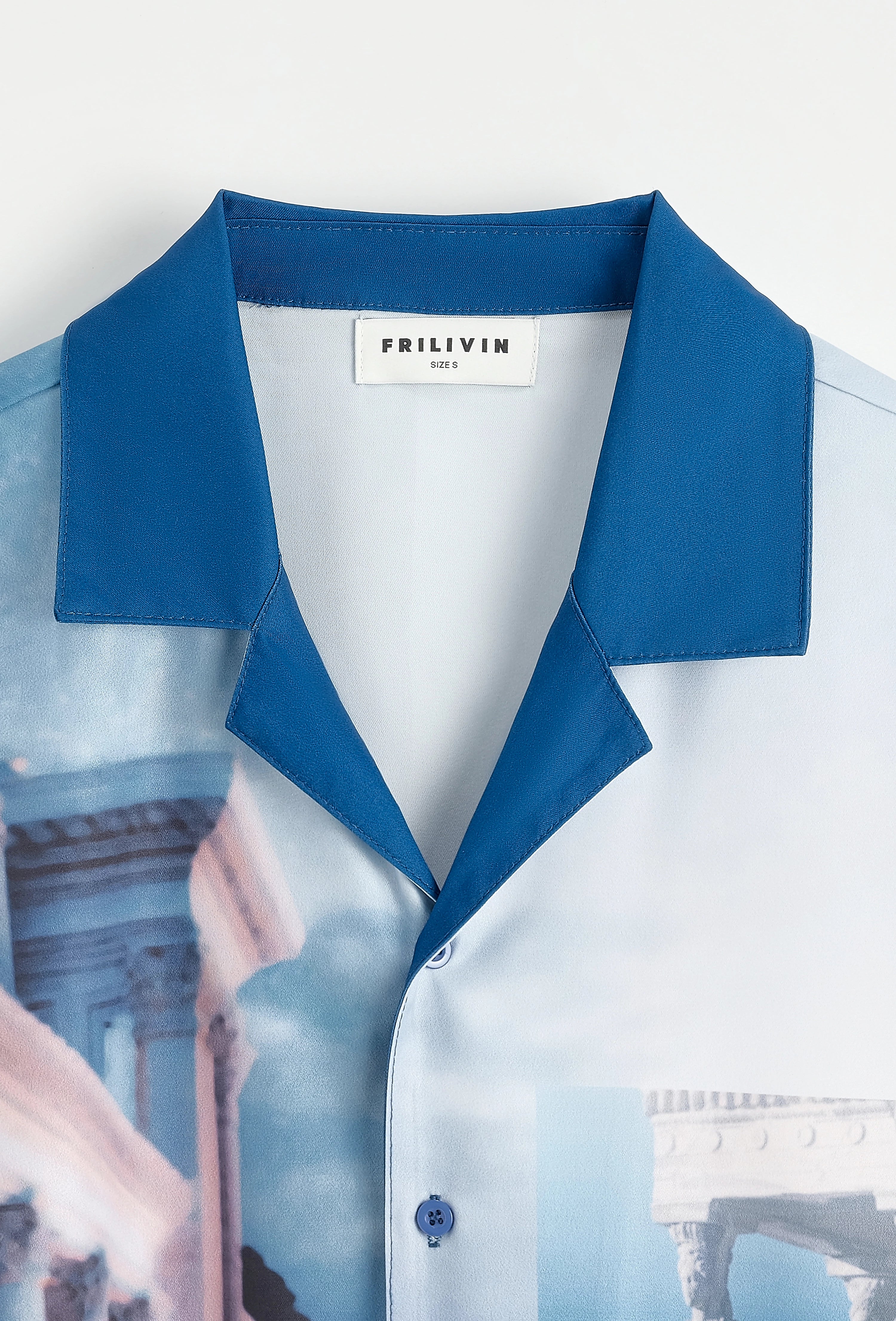 Chemise à manches courtes à motif