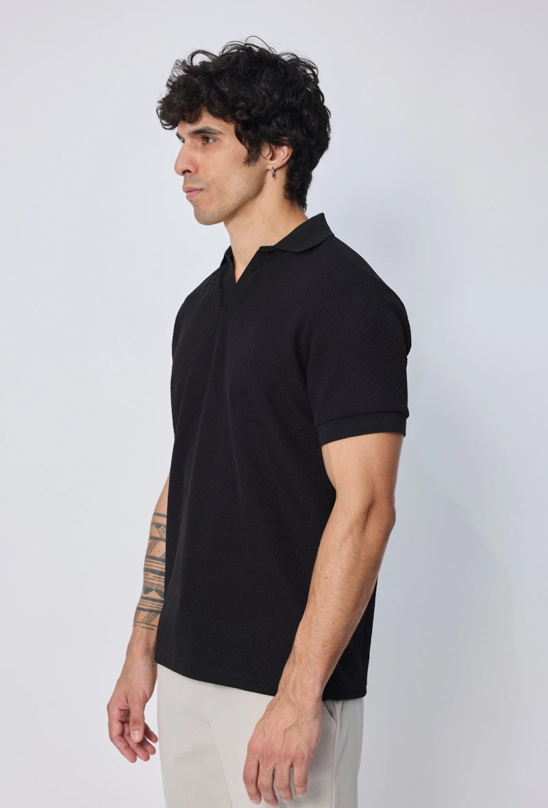Polo effet tricot