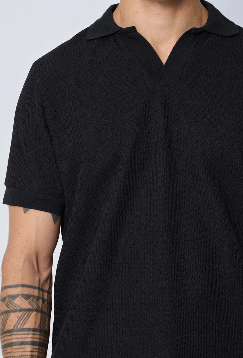 Polo effet tricot