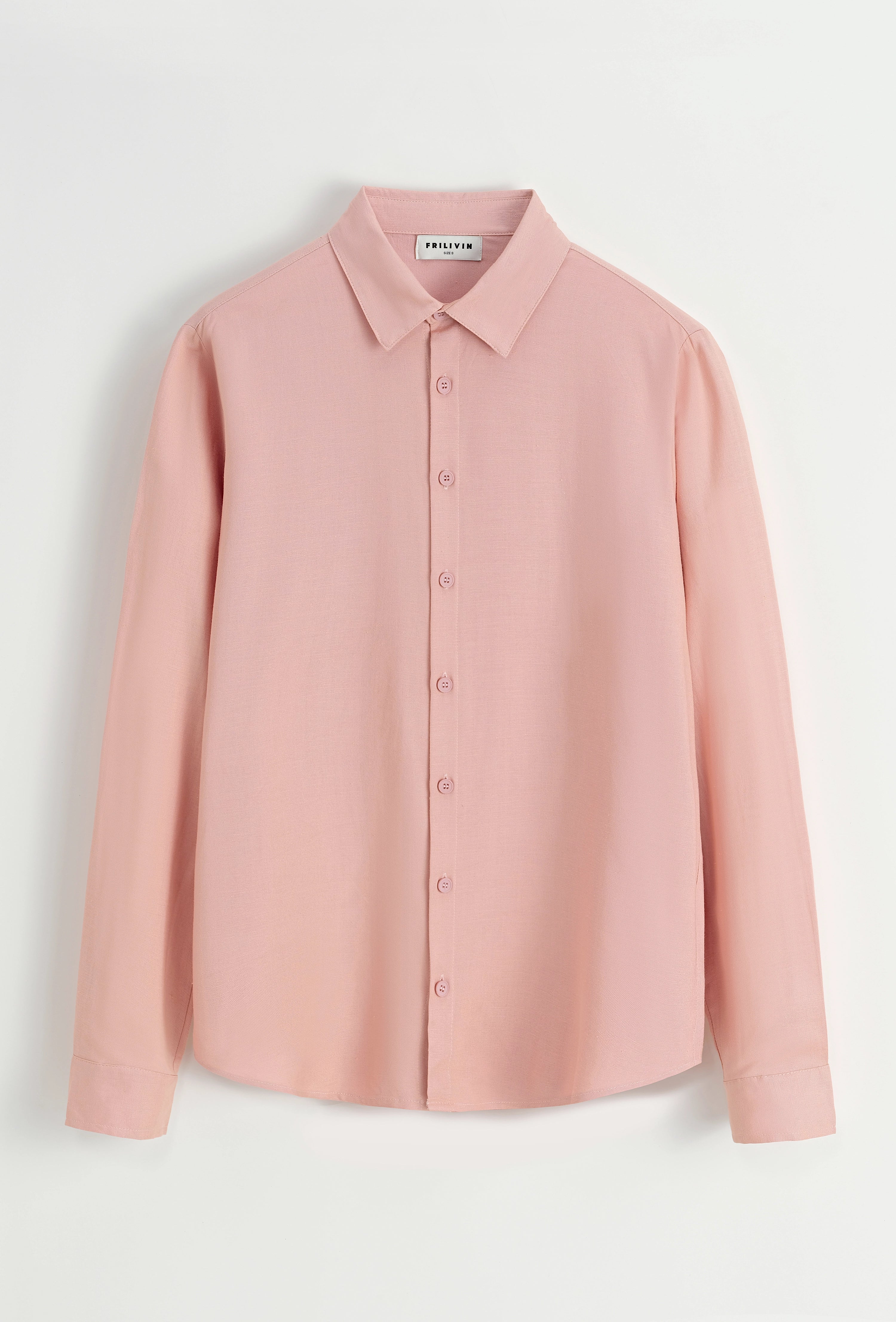 Chemise unie manches longues