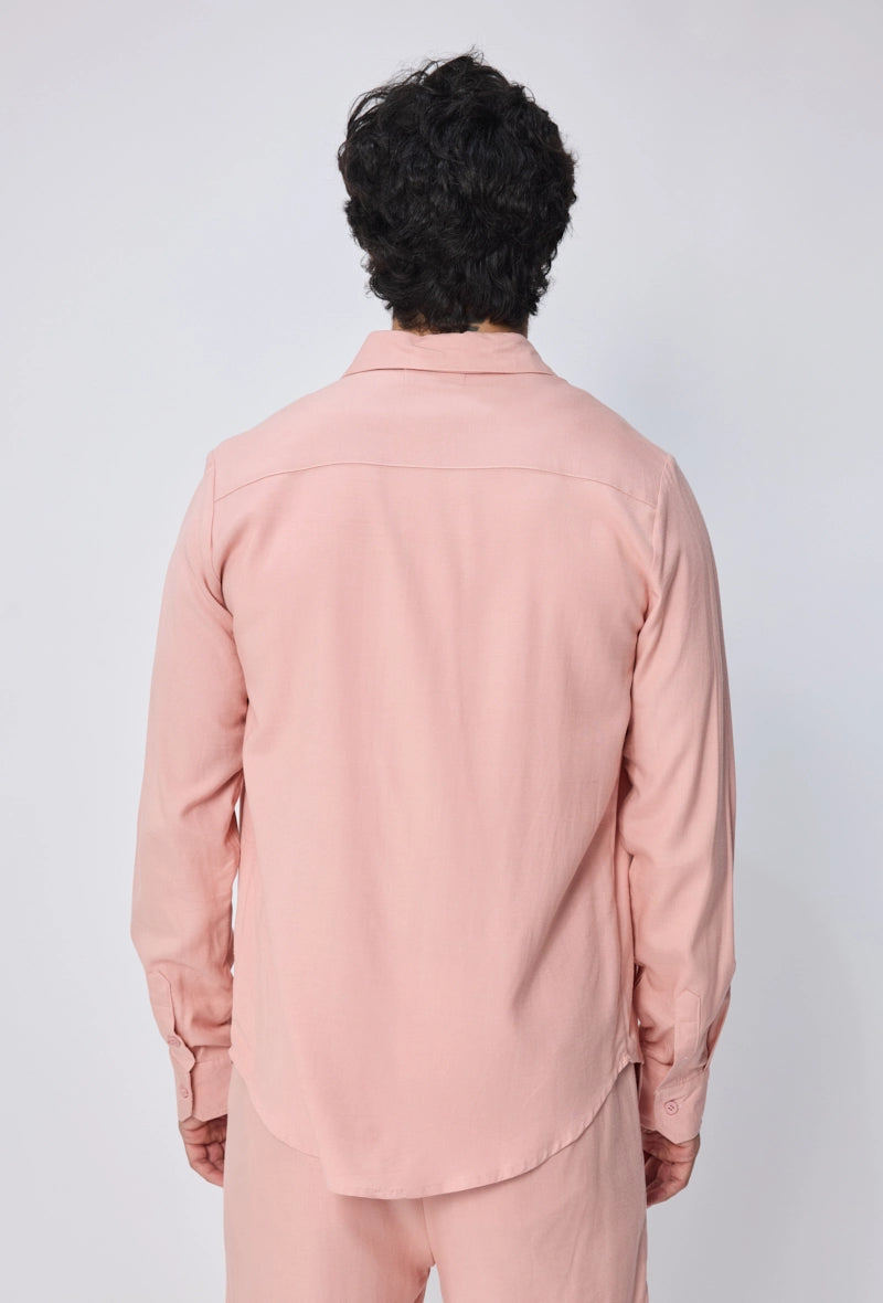 Chemise unie manches longues