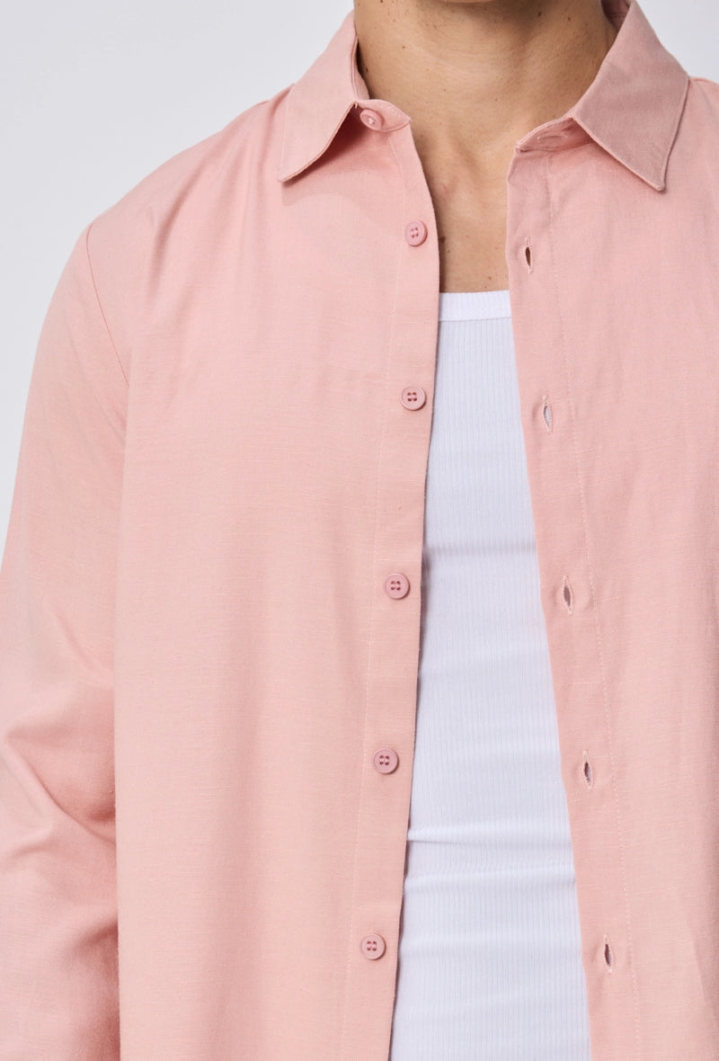 Chemise unie manches longues