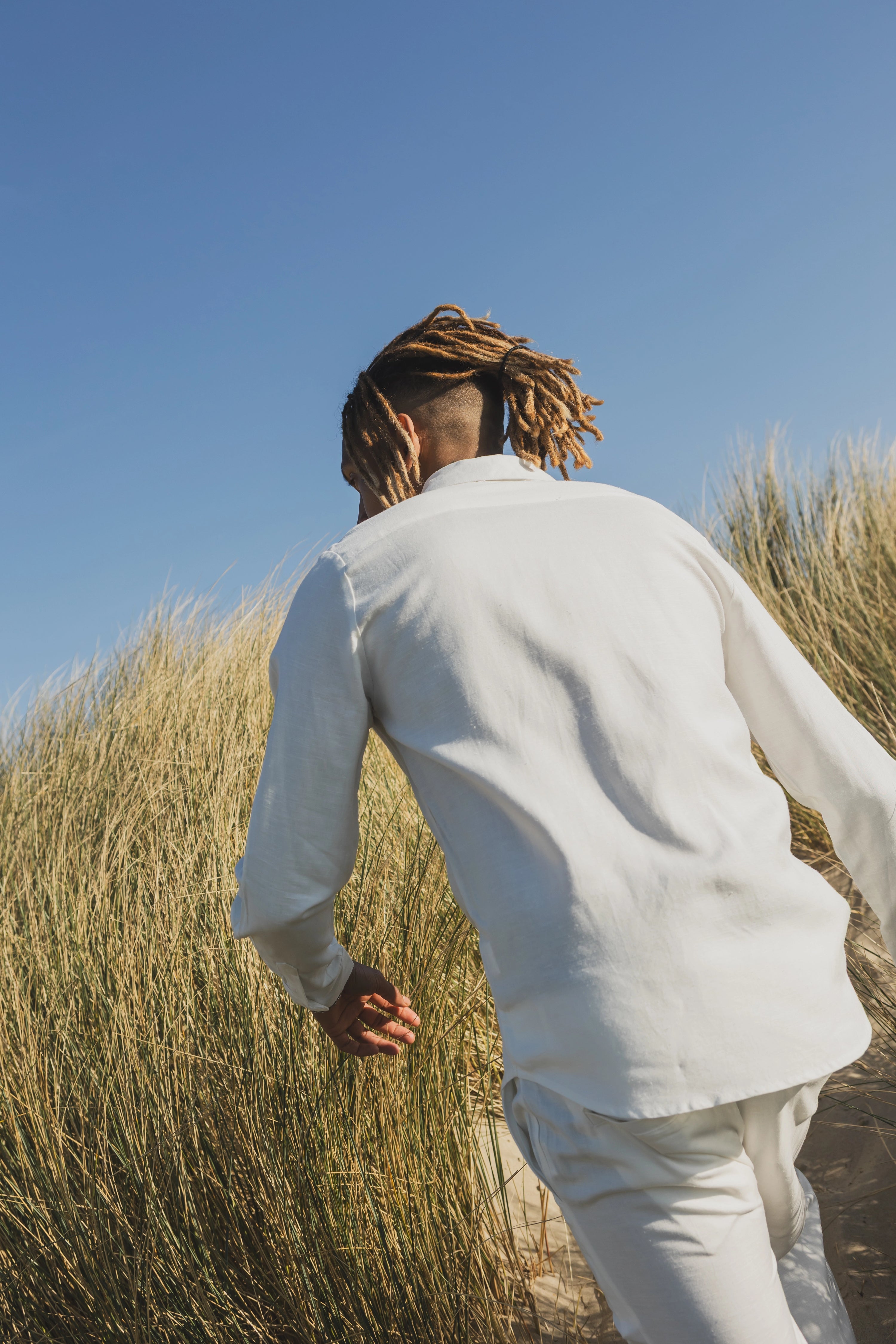 Chemise unie manches longues