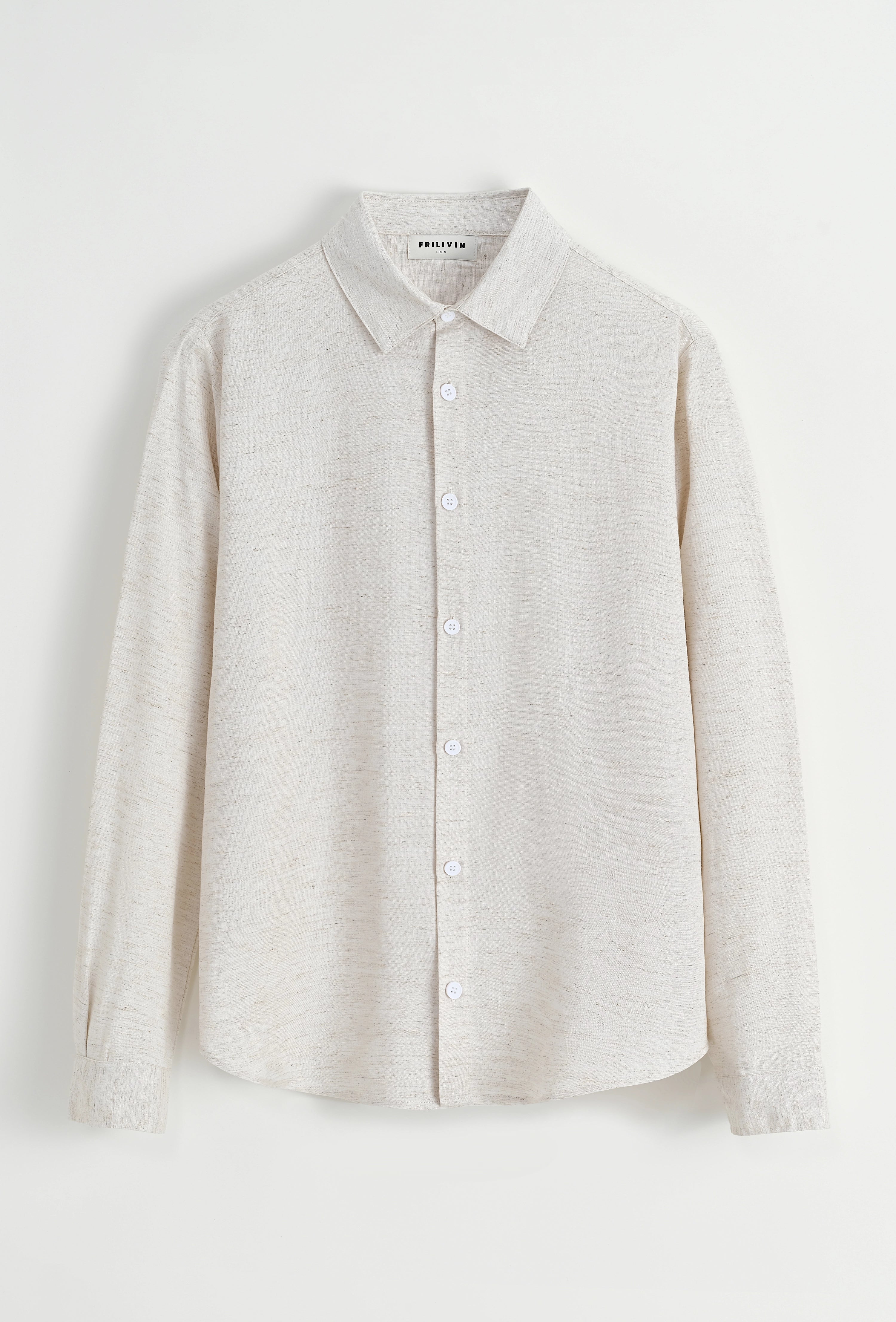 Chemise unie manches longues