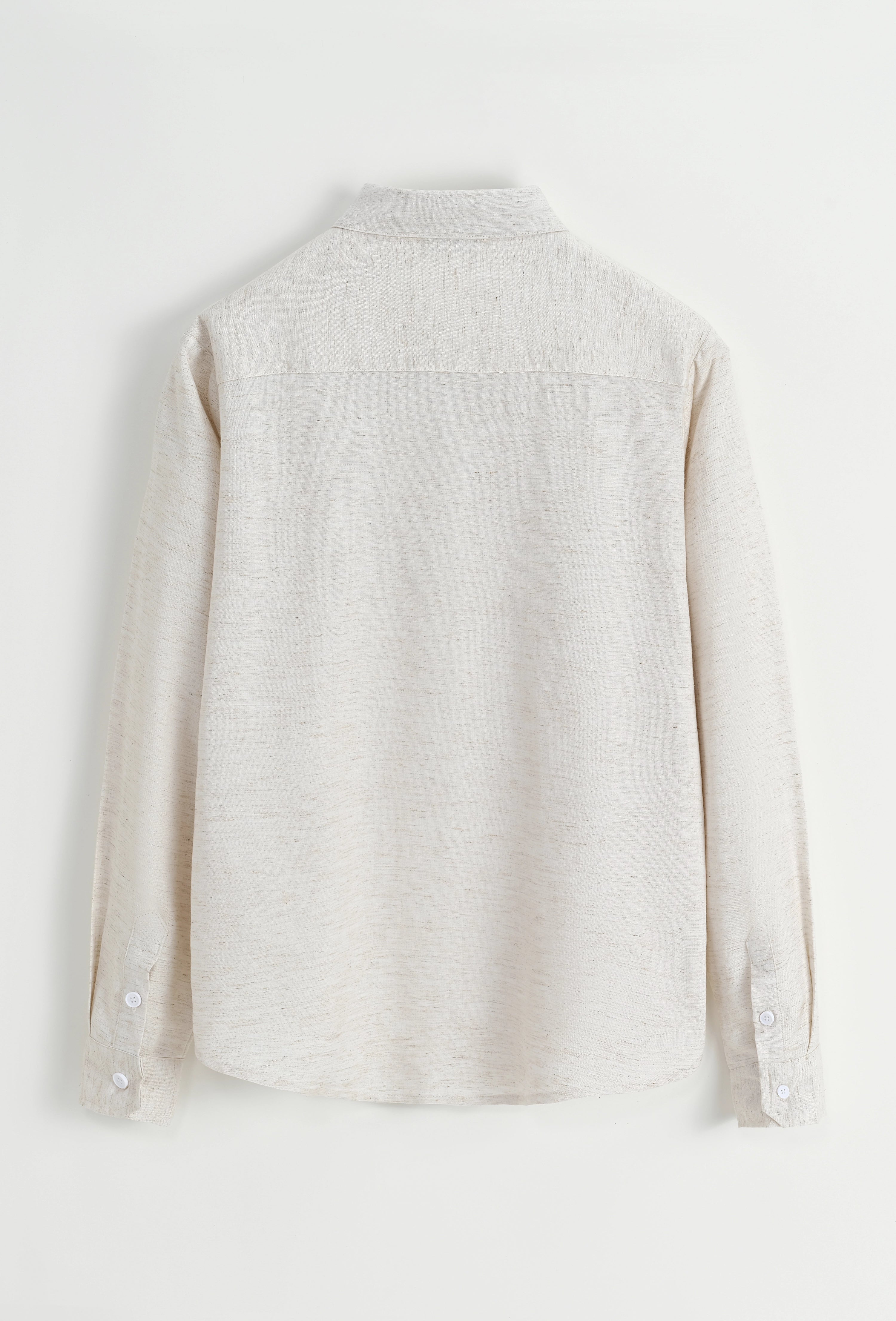 Chemise unie manches longues