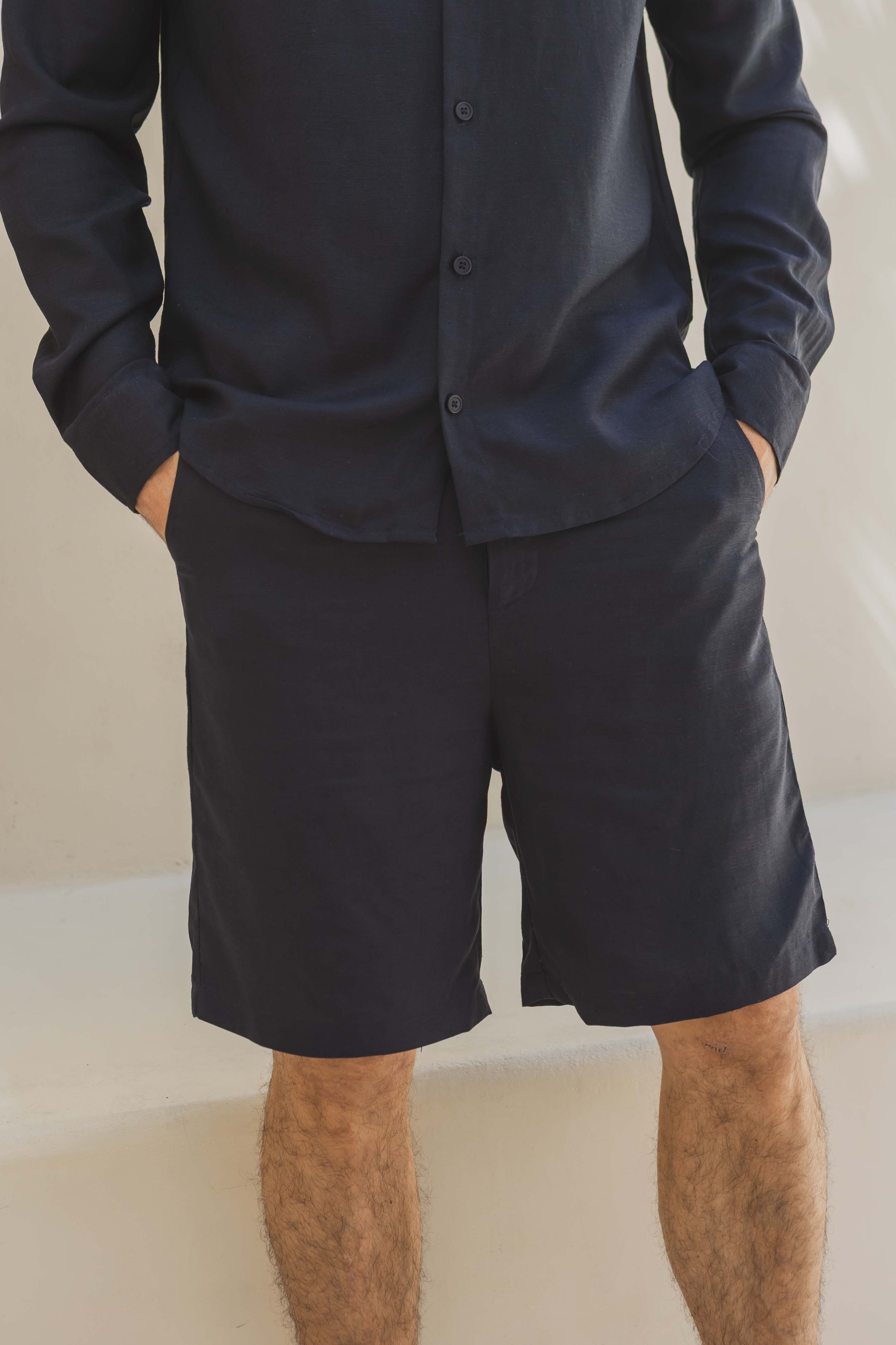 Chemise unie manches longues