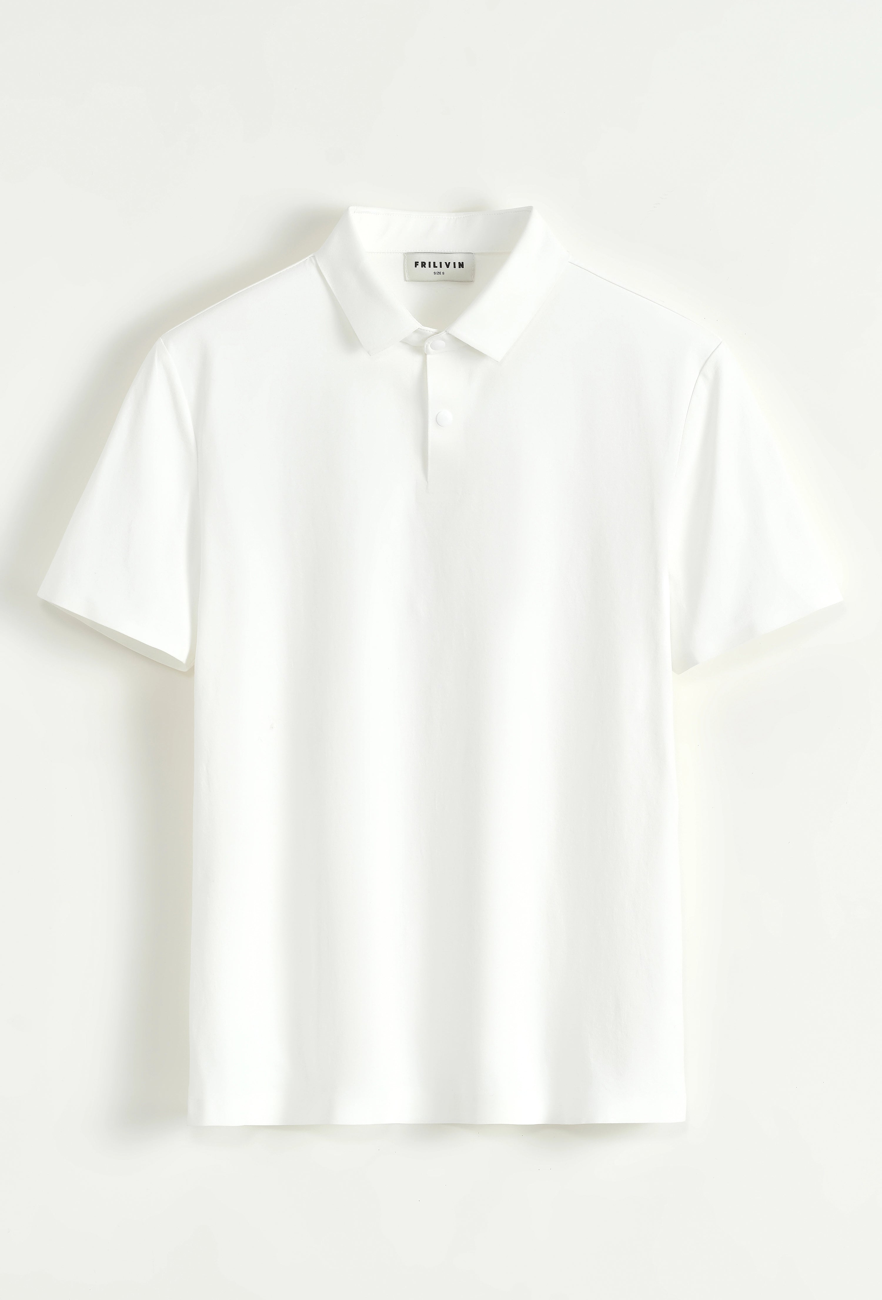 Polo uni à manches courtes