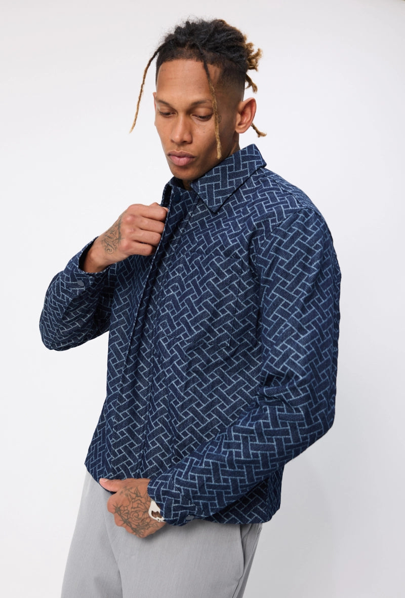Veste à motifs sans capuche