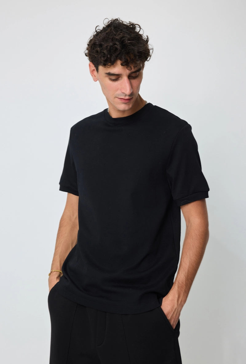 T-shirt uni manches courtes