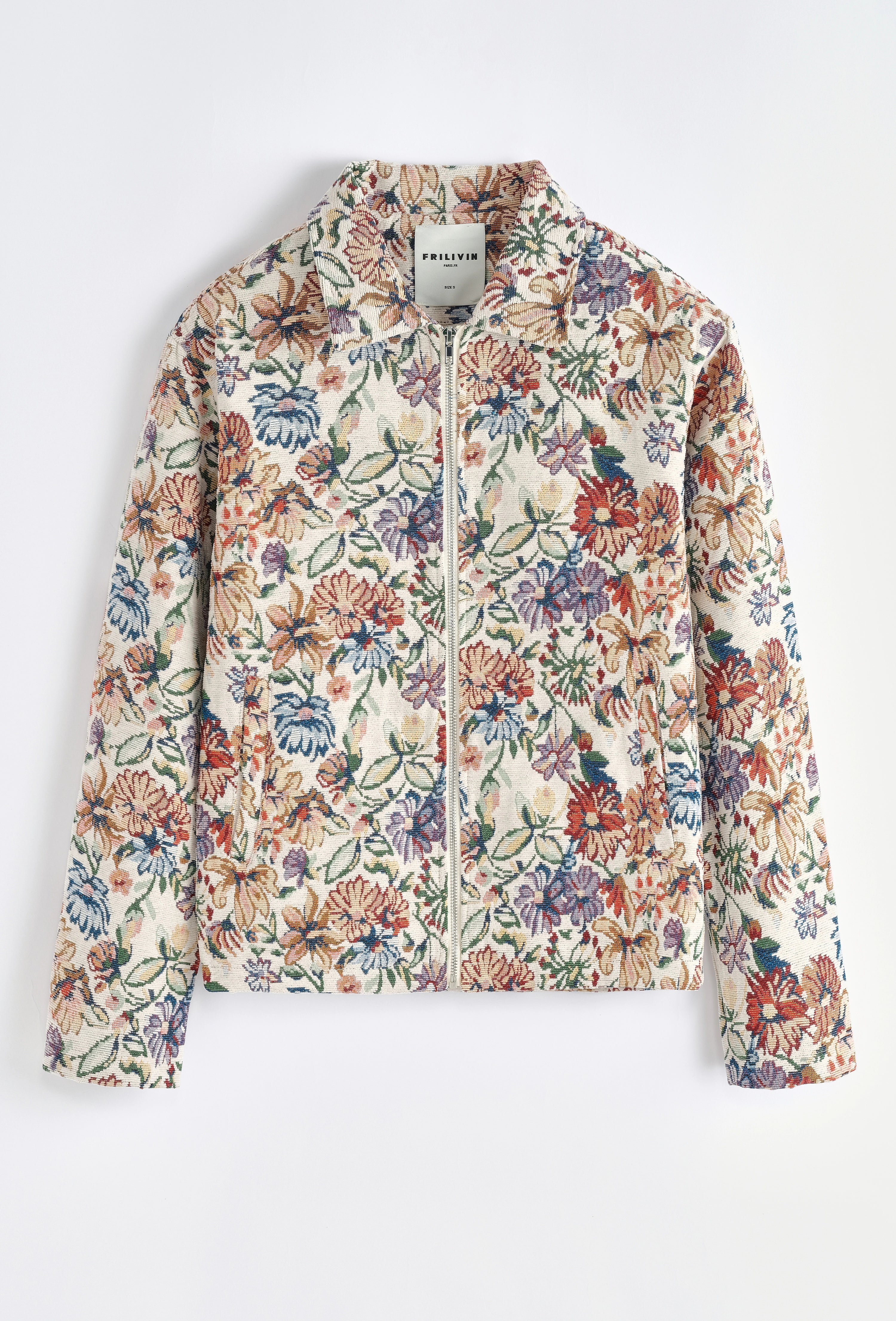 Veste à motif fleuri