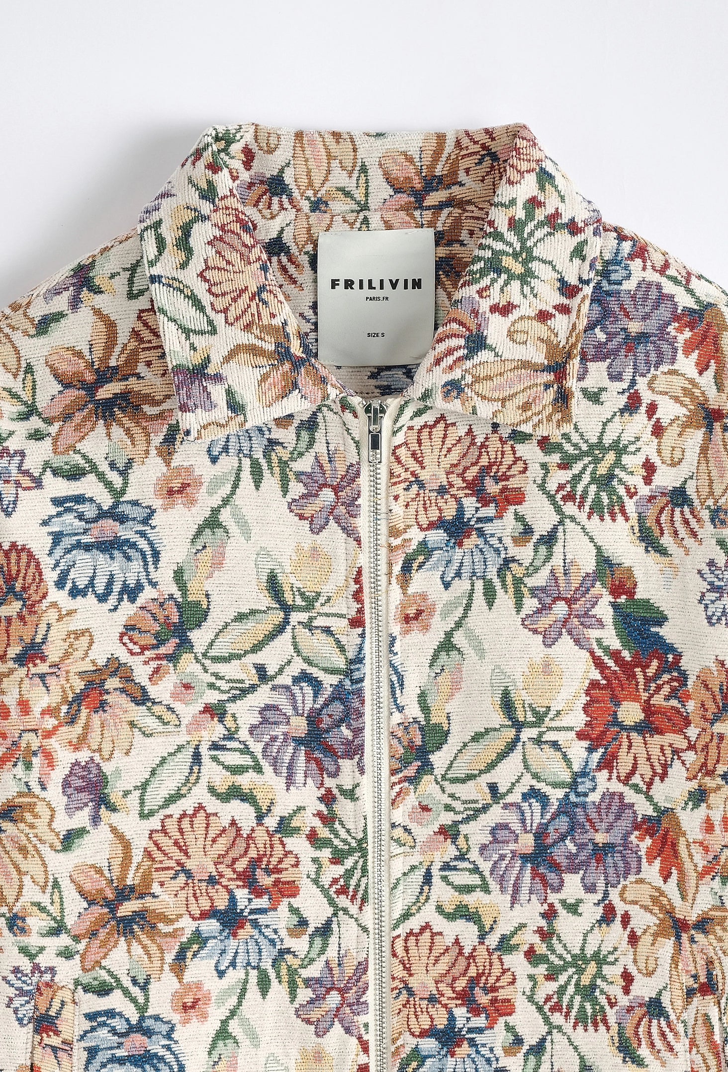 Veste à motif fleuri
