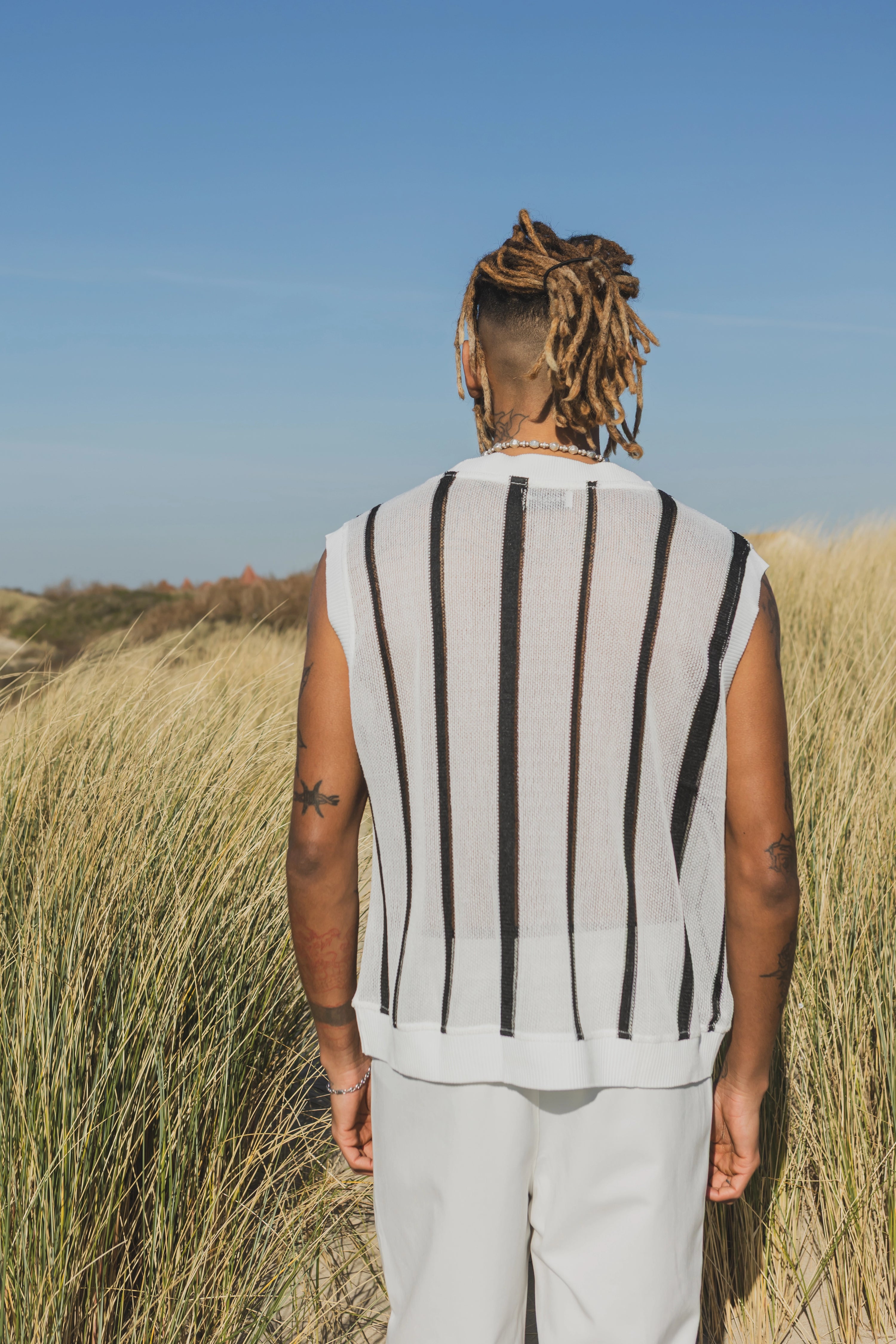 T-shirt débardeur blanc sans manches