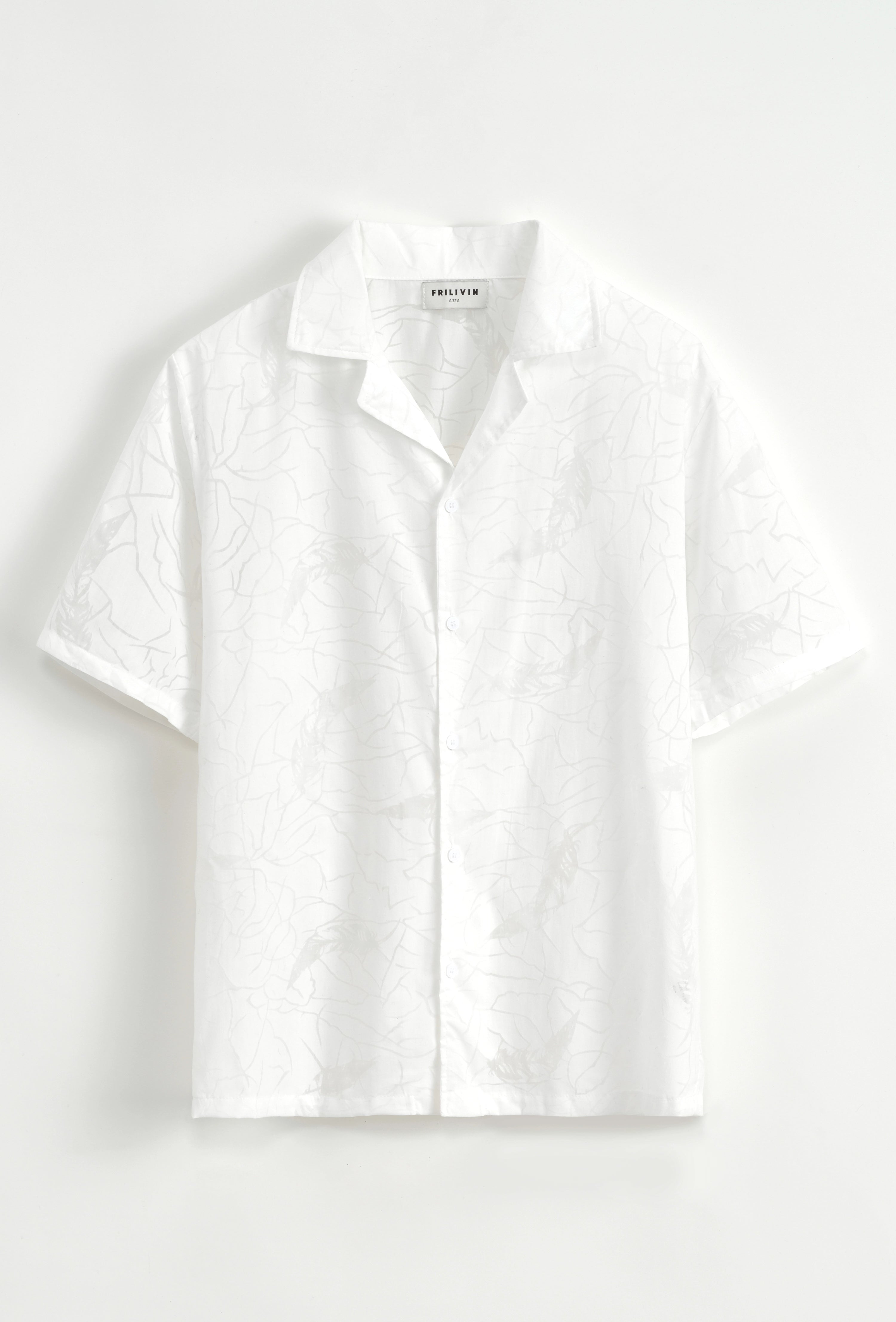 Chemise à manches courtes à motif