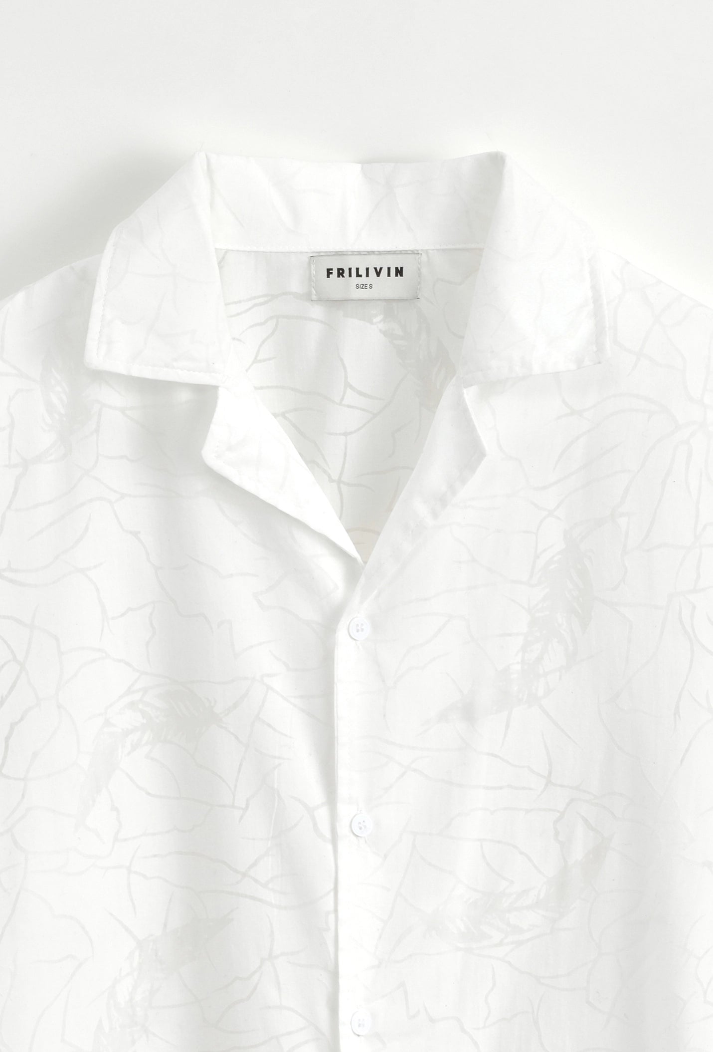 Chemise à manches courtes à motif