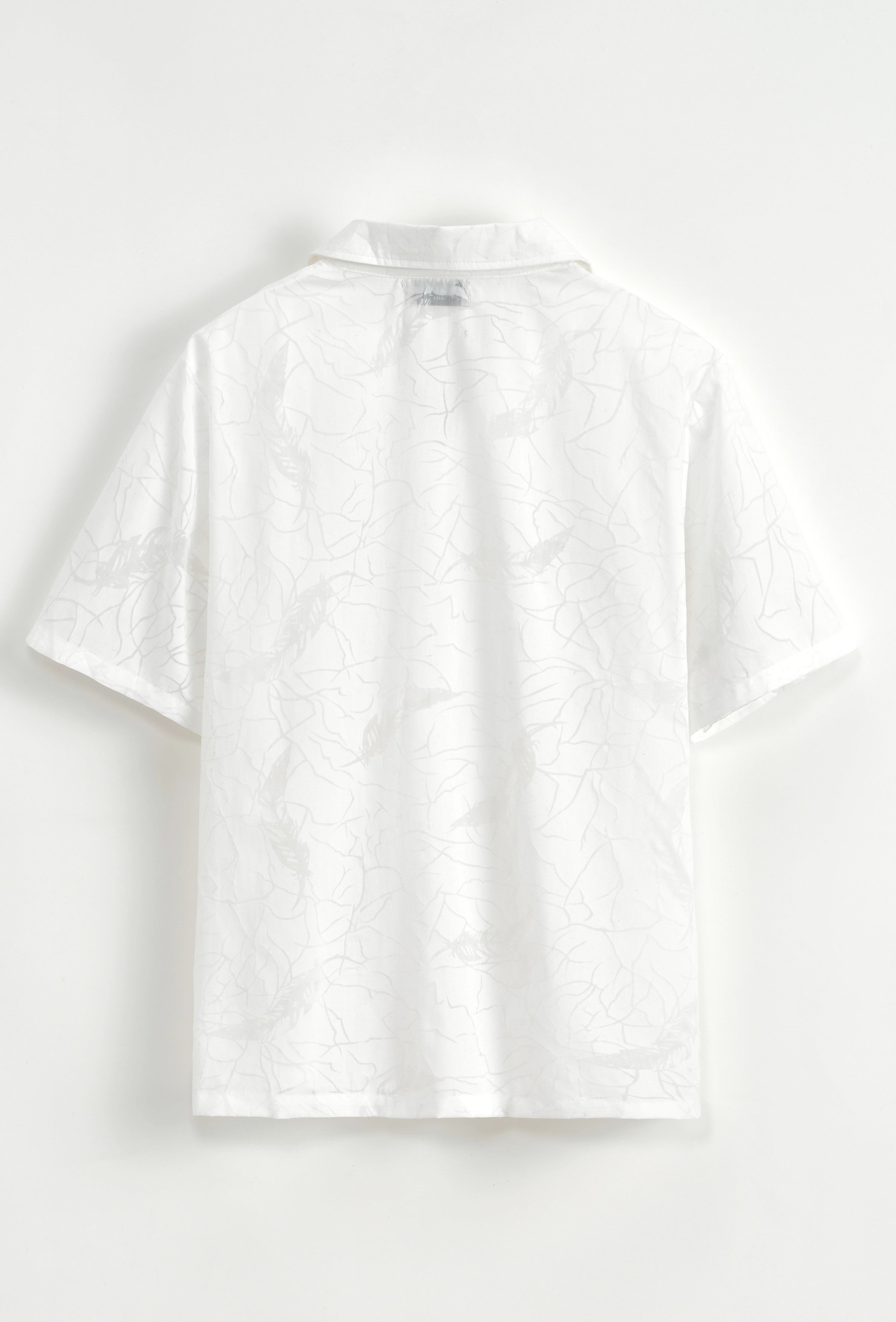 Chemise à manches courtes à motif