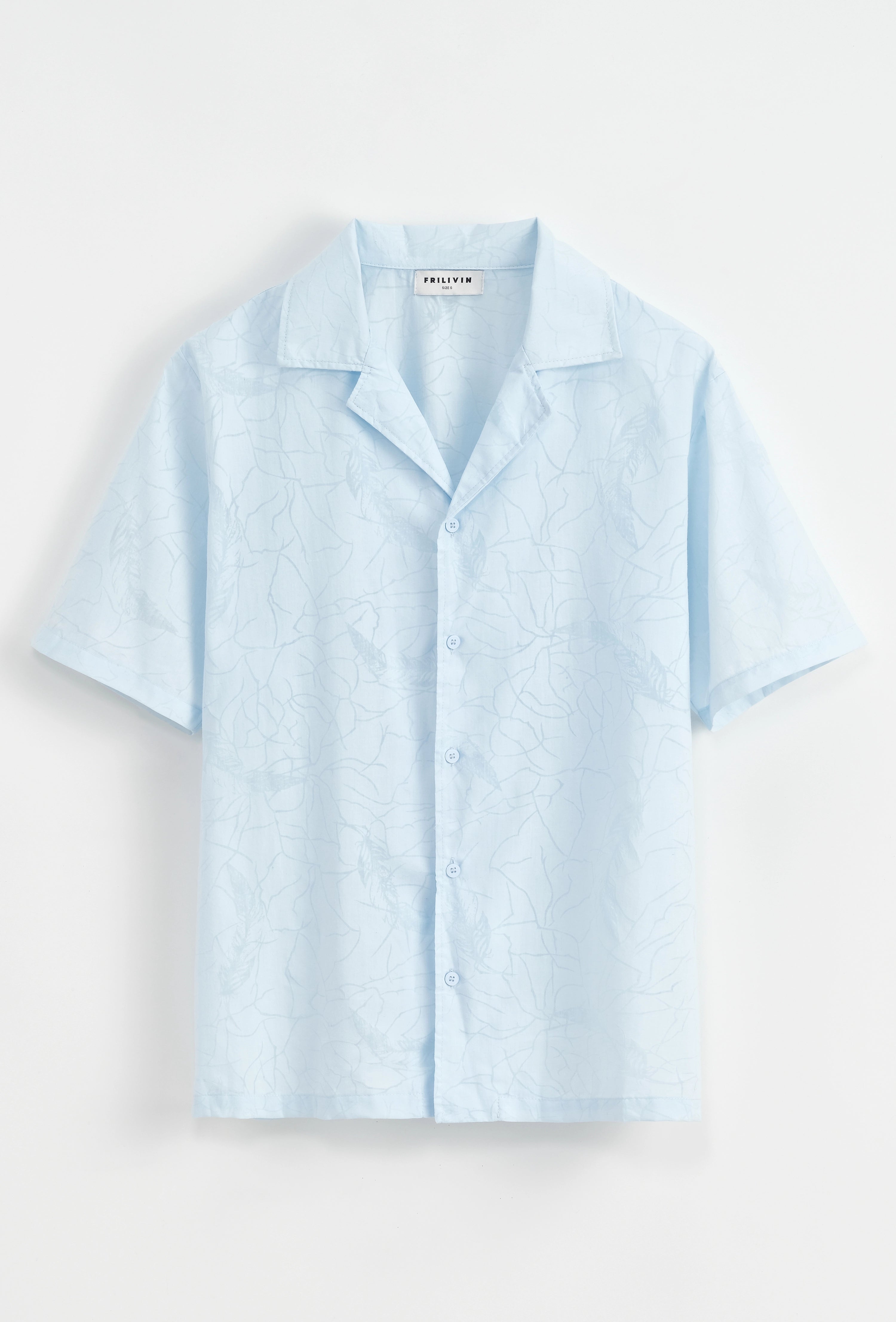 Chemise à manches courtes à motif