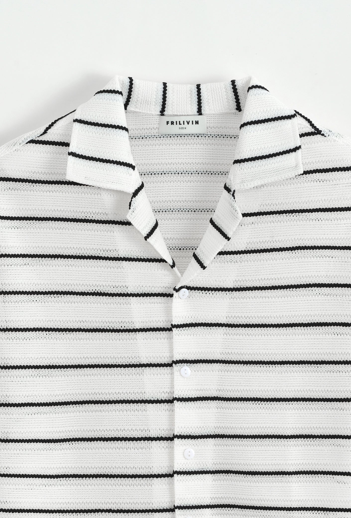 Chemise à rayures manches courtes