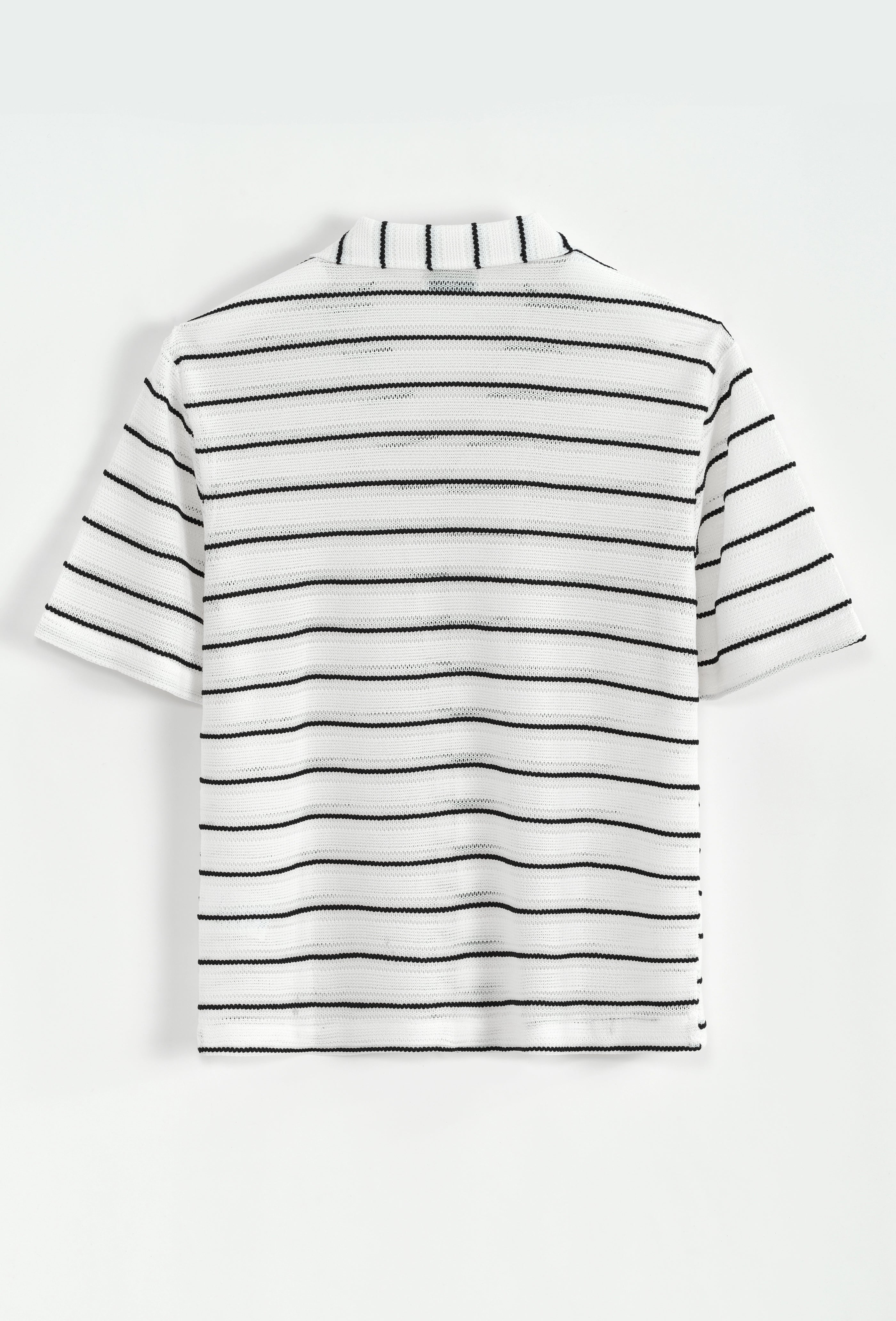 Chemise à rayures manches courtes