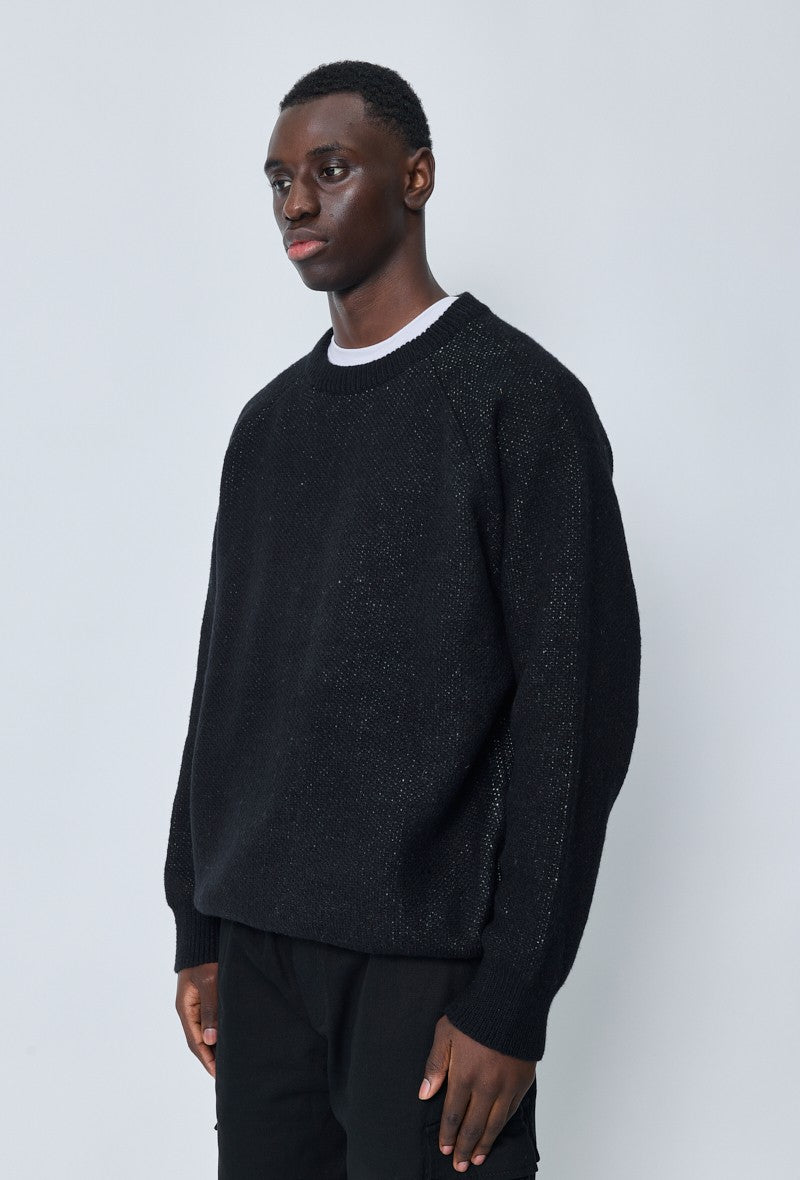 Pull maille couleur uni col rond - Frilivin