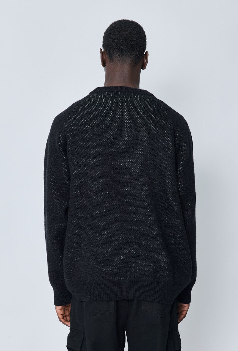 Pull maille couleur uni col rond - Frilivin