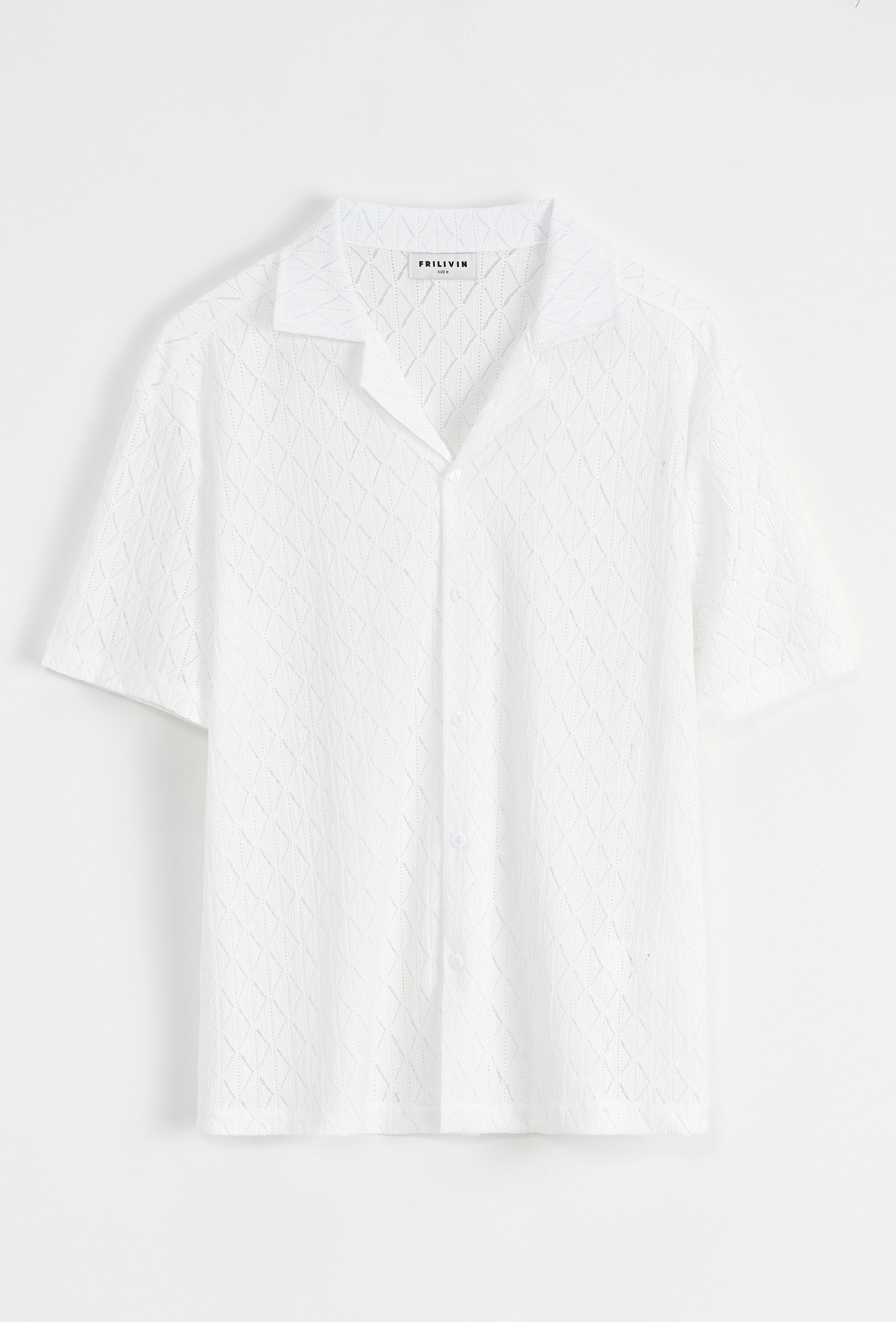 Chemise unie à manches courtes