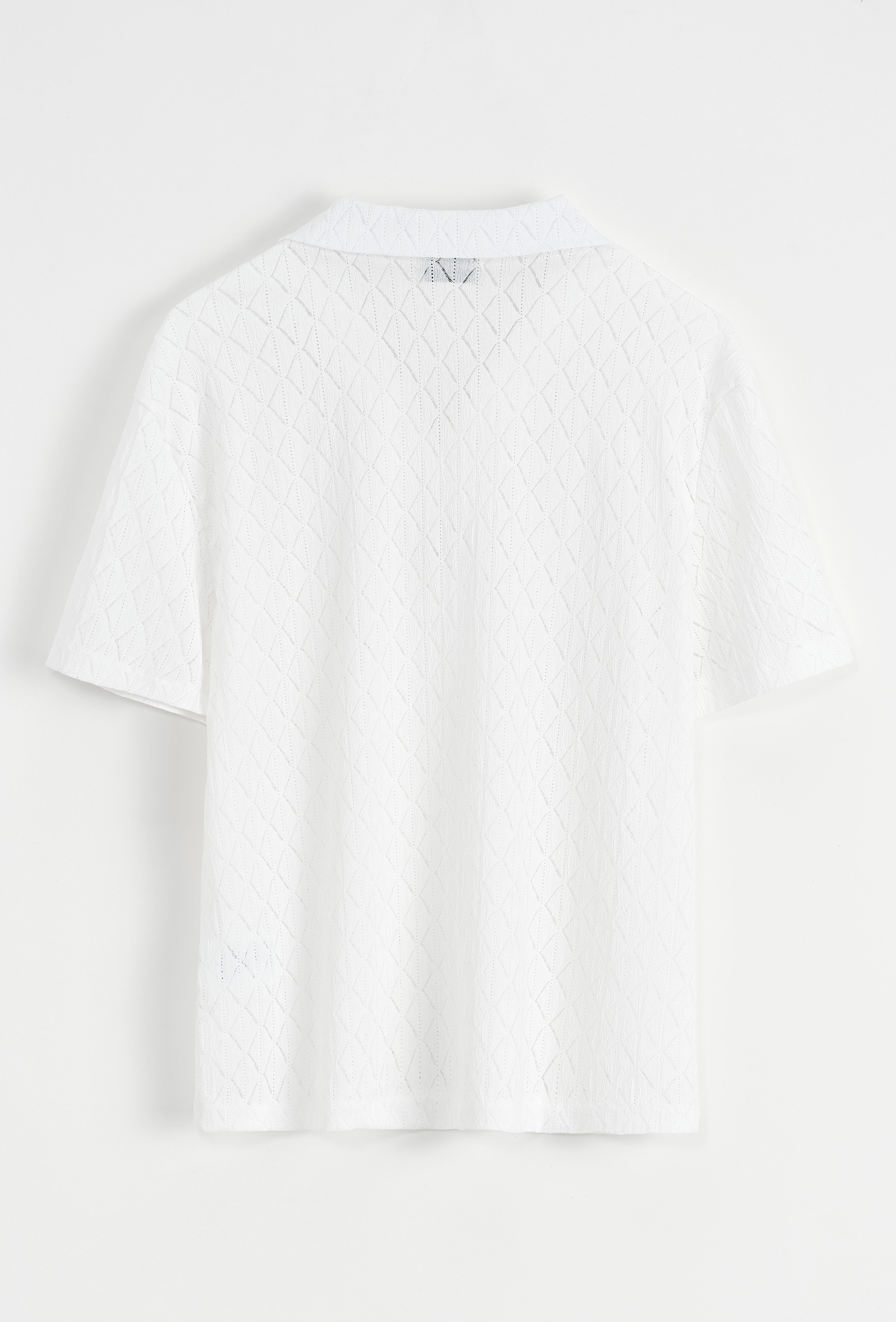 Chemise unie à manches courtes