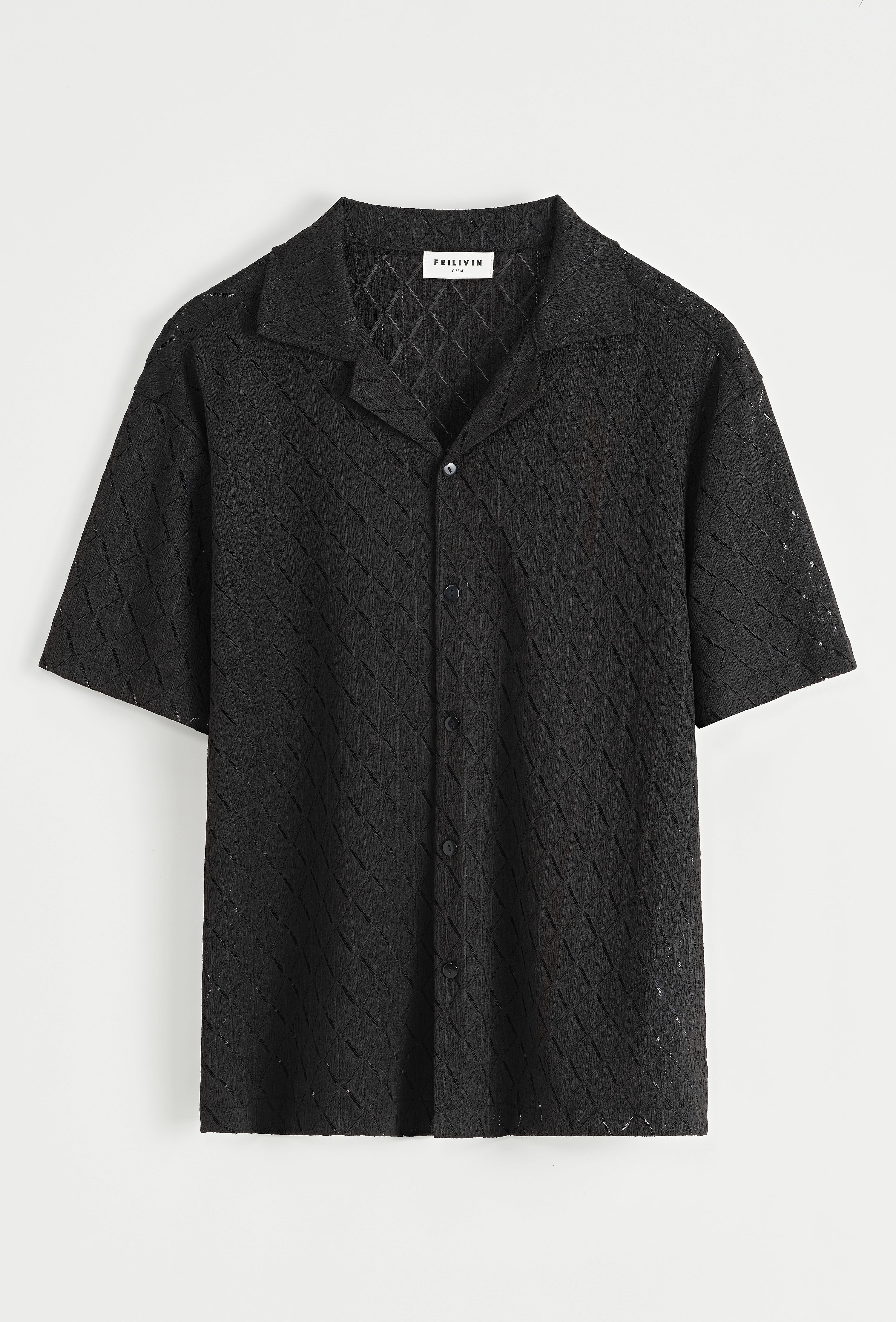 Chemise unie à manches courtes