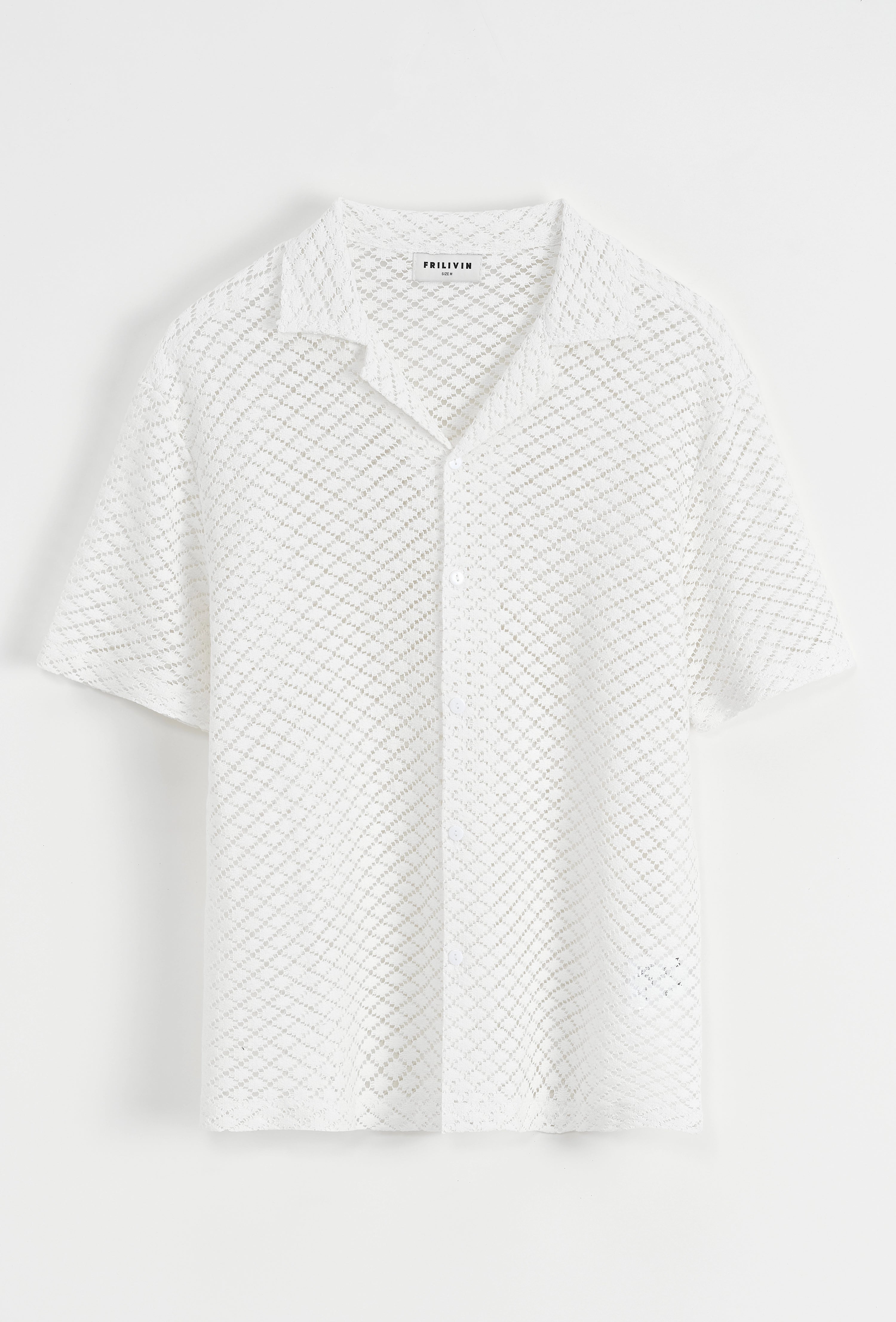 Chemise unie à manches courtes