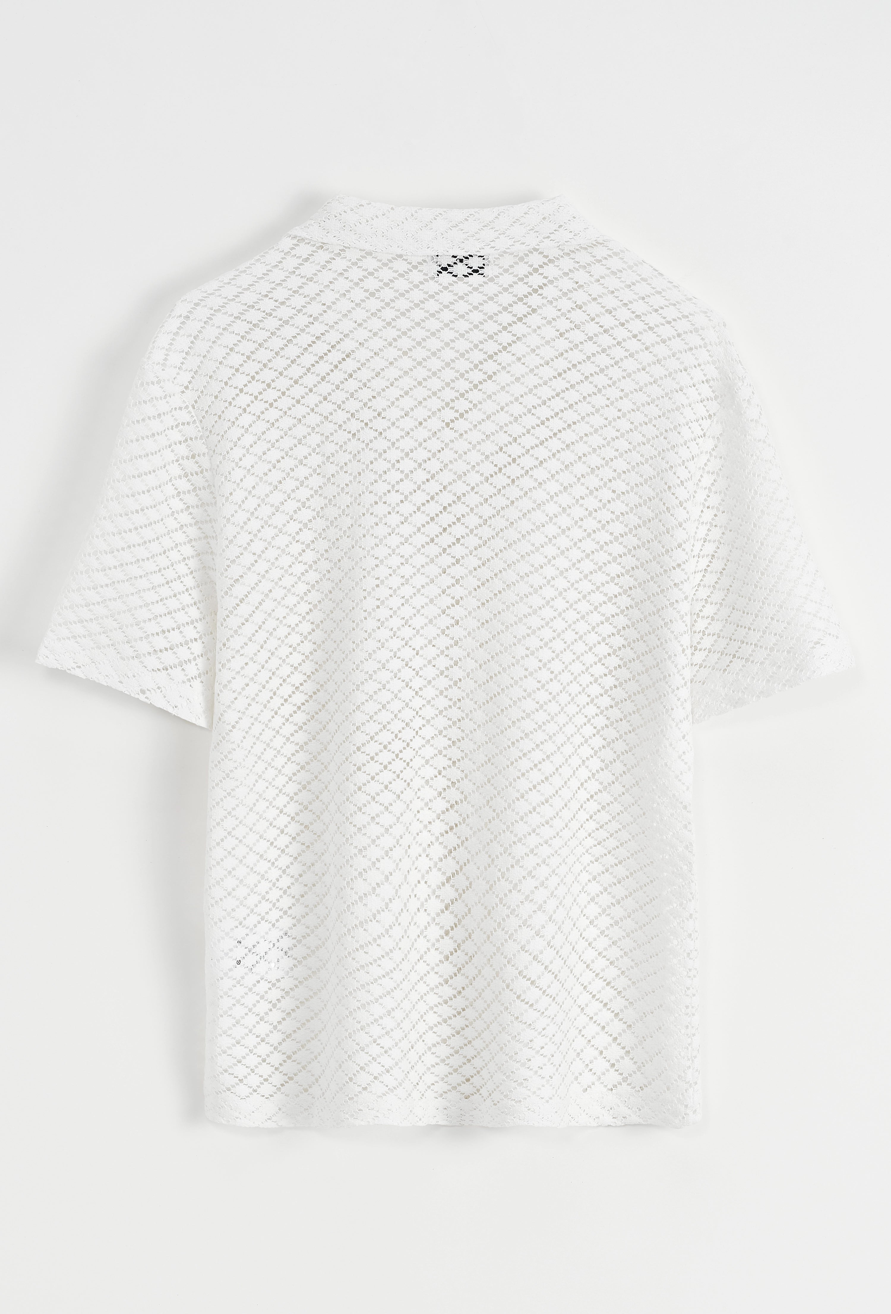 Chemise unie à manches courtes