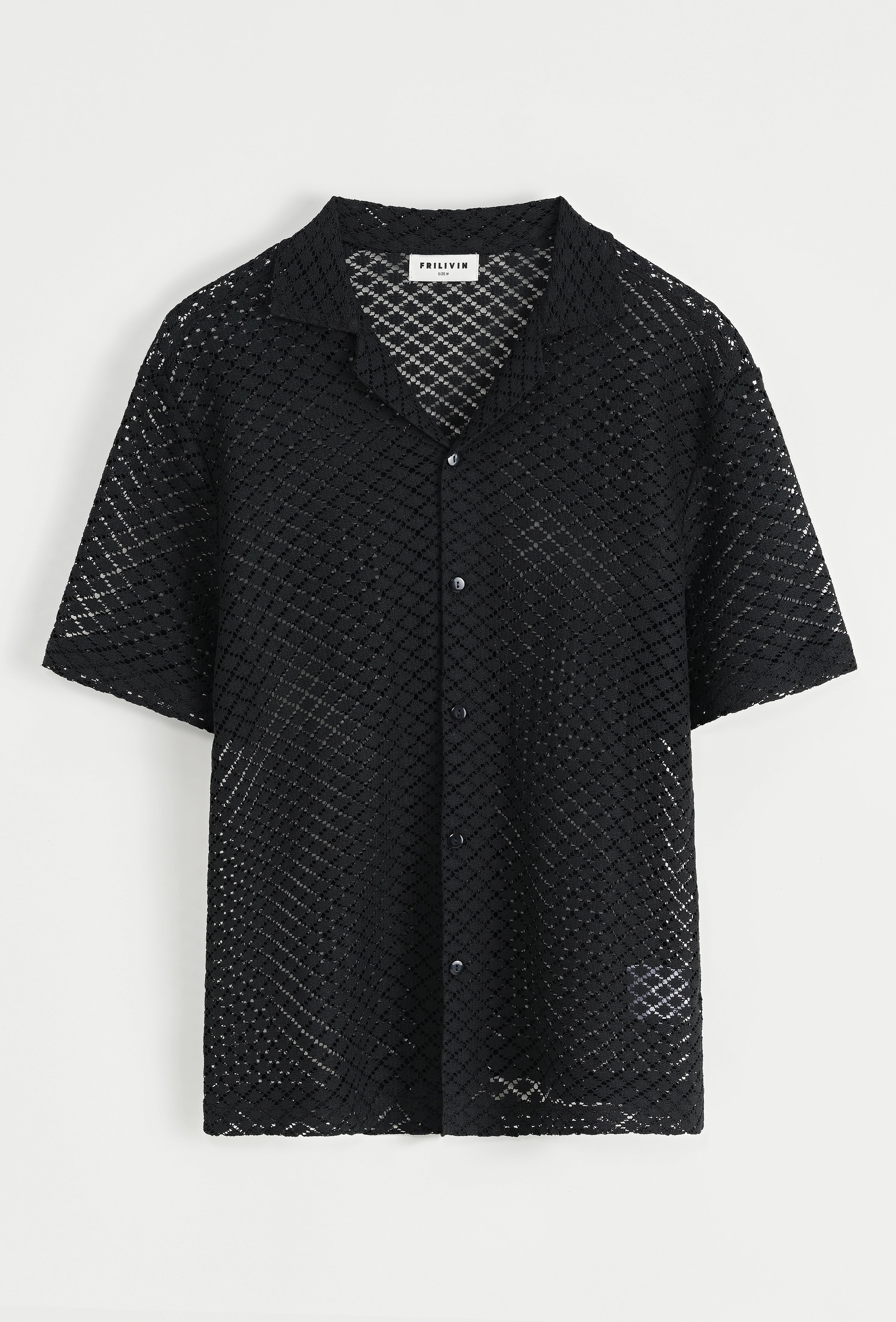 Chemise unie à manches courtes