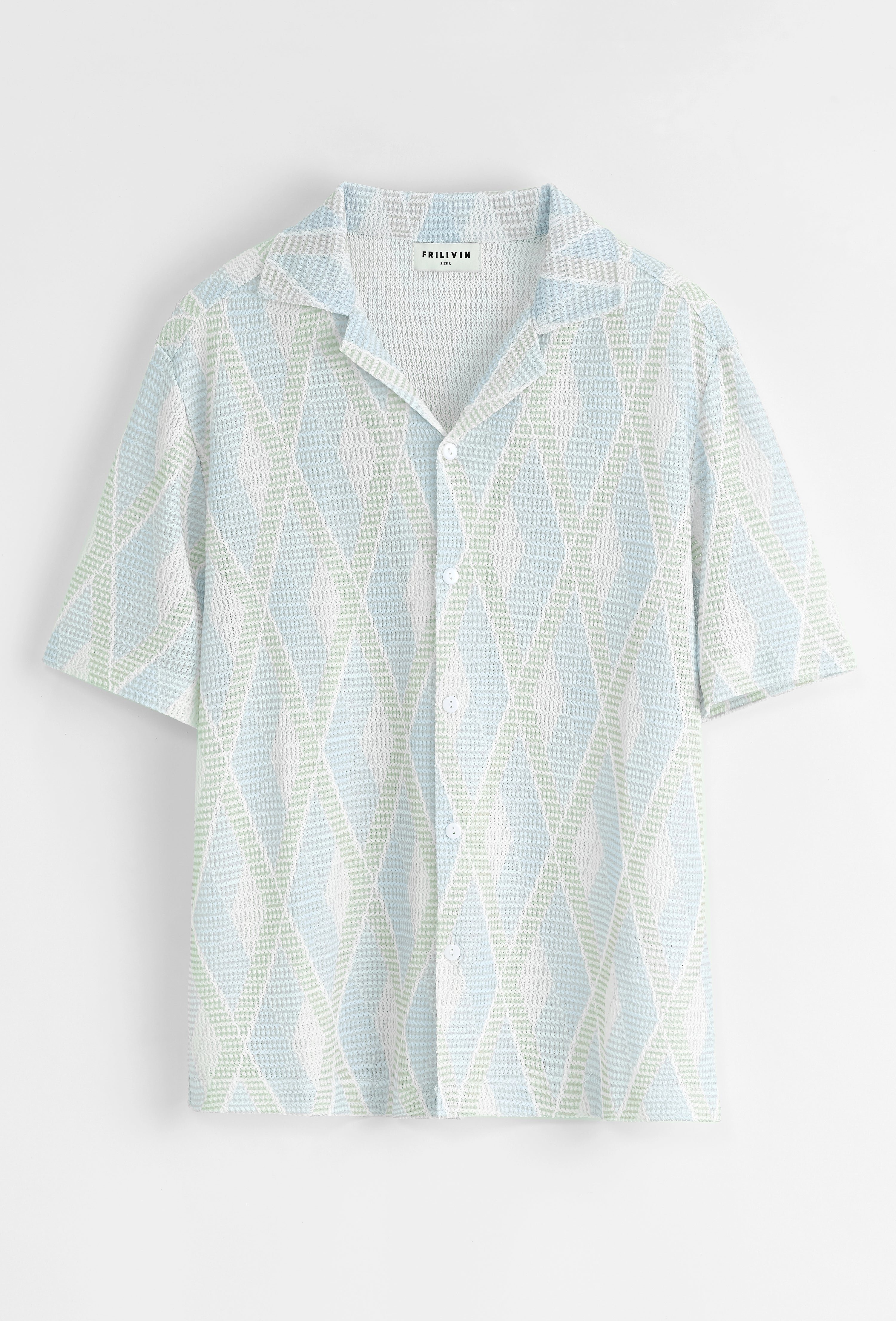 Chemise à motif losange