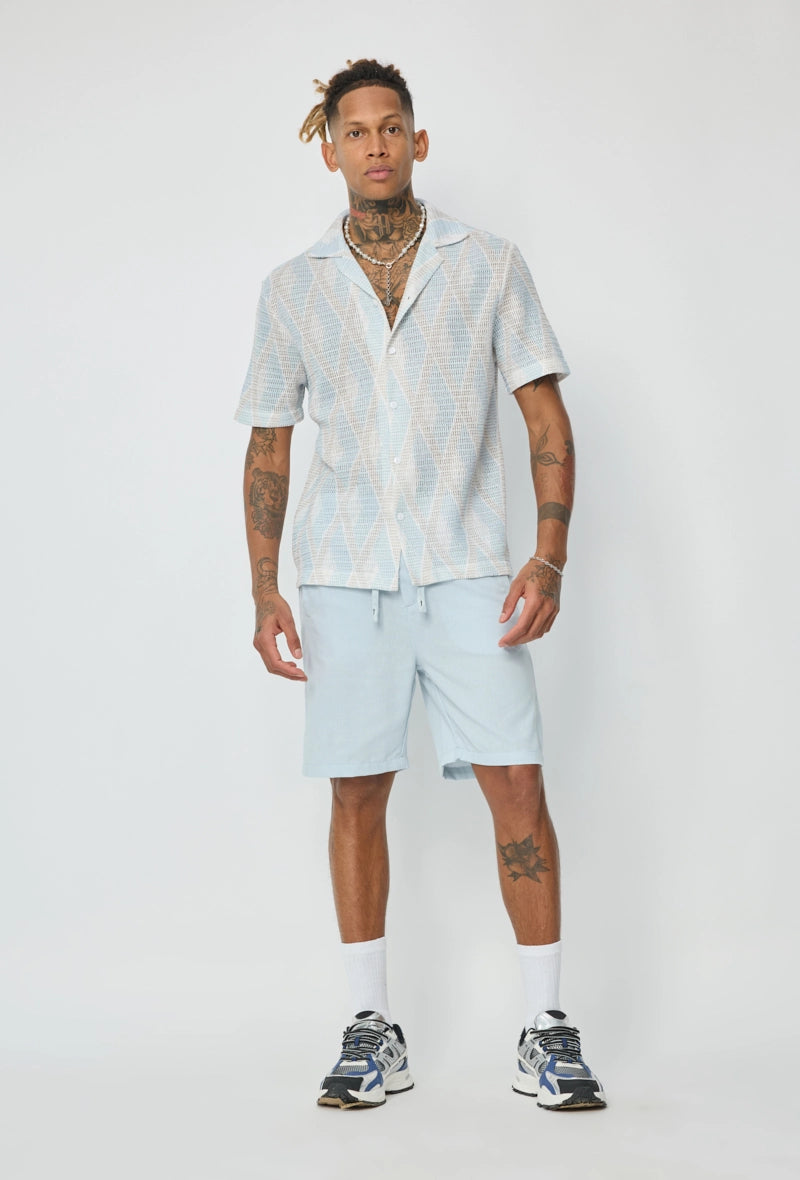 Chemise à motif losange