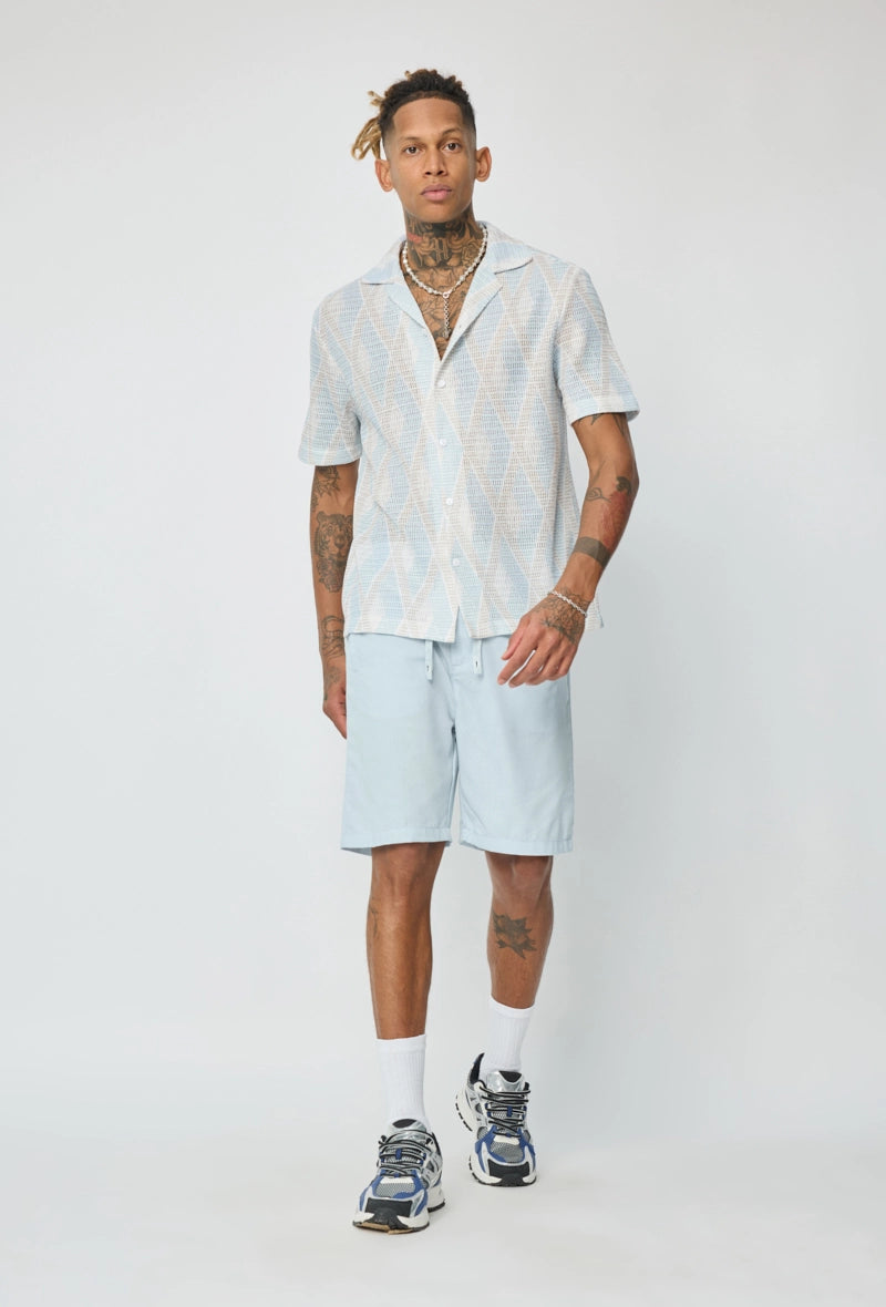 Chemise à motif losange