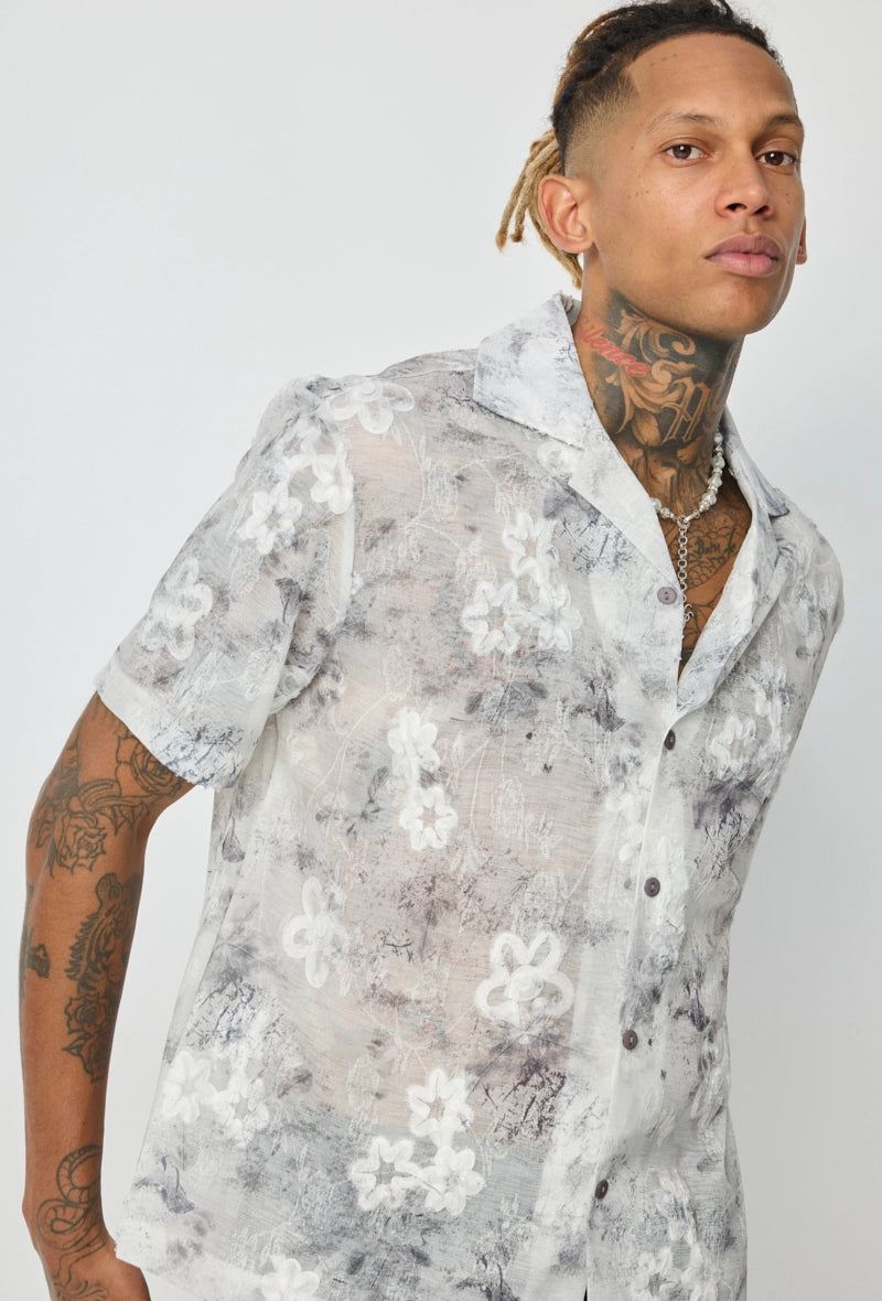 Chemise unie à manches courtes