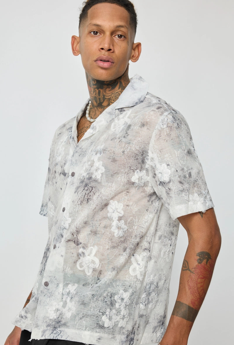 Chemise unie à manches courtes