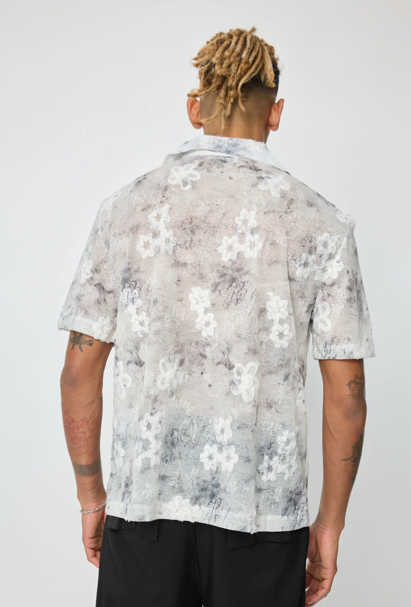 Chemise unie à manches courtes