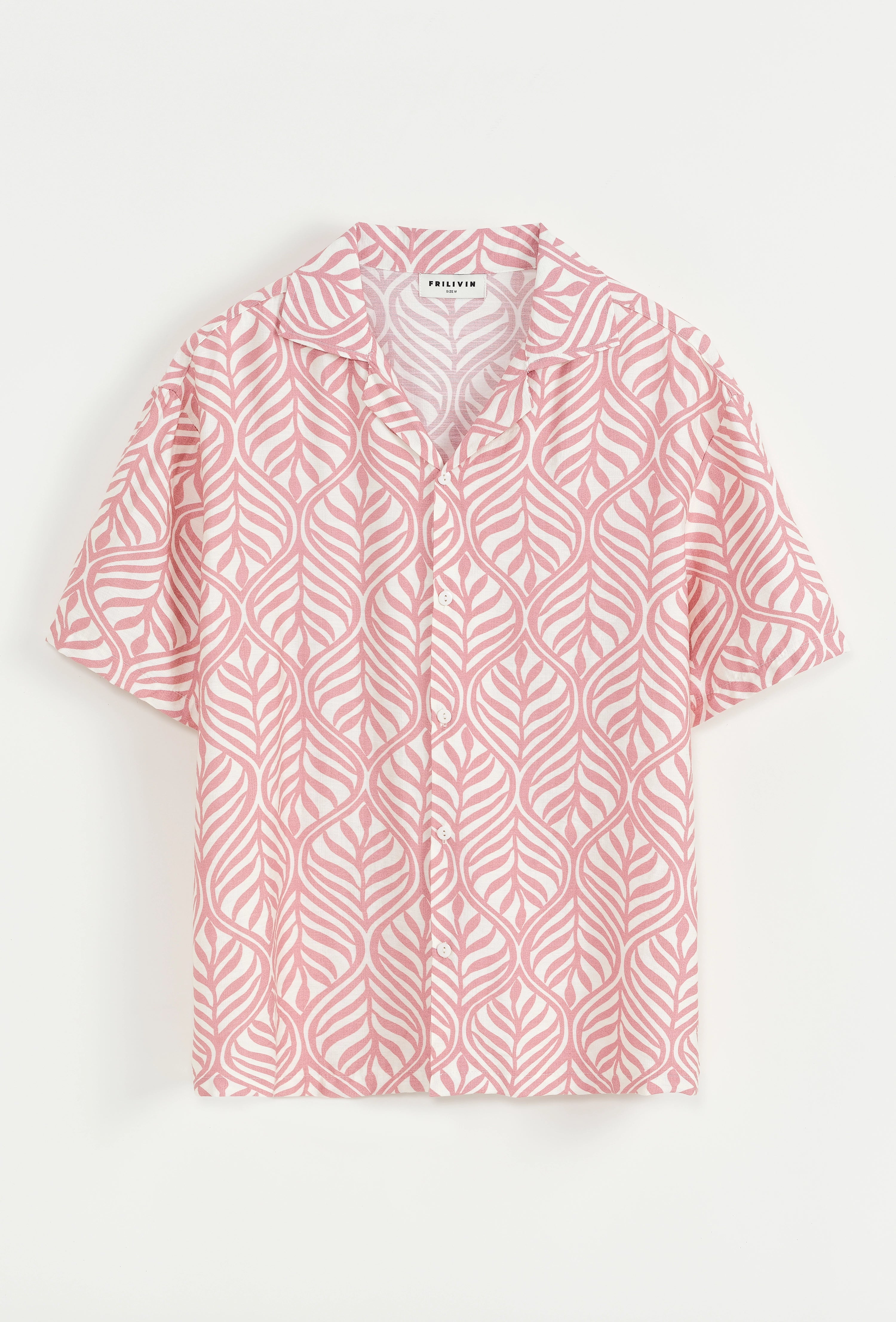 Chemise à manches courtes à motif fleuri