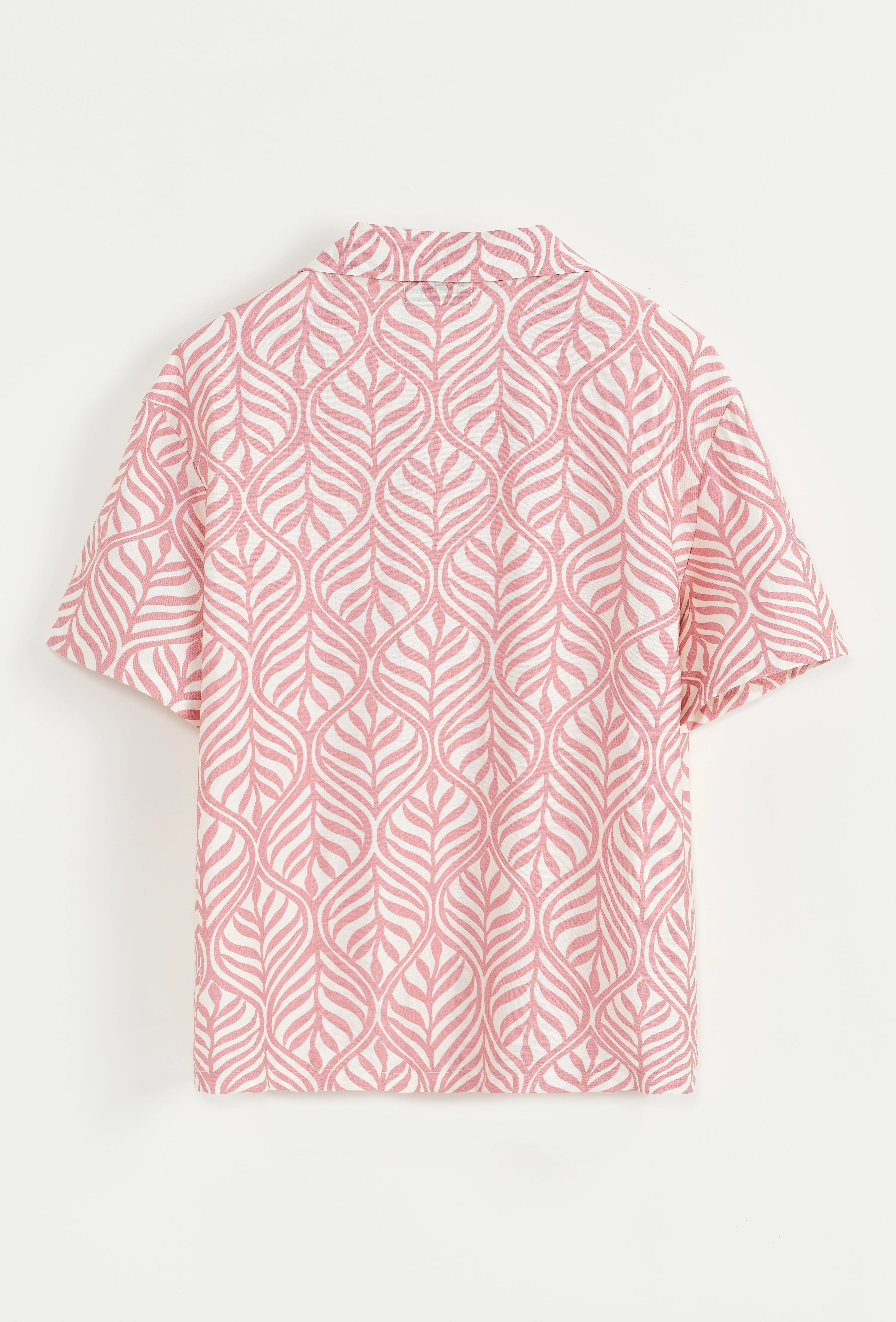 Chemise à manches courtes à motif fleuri