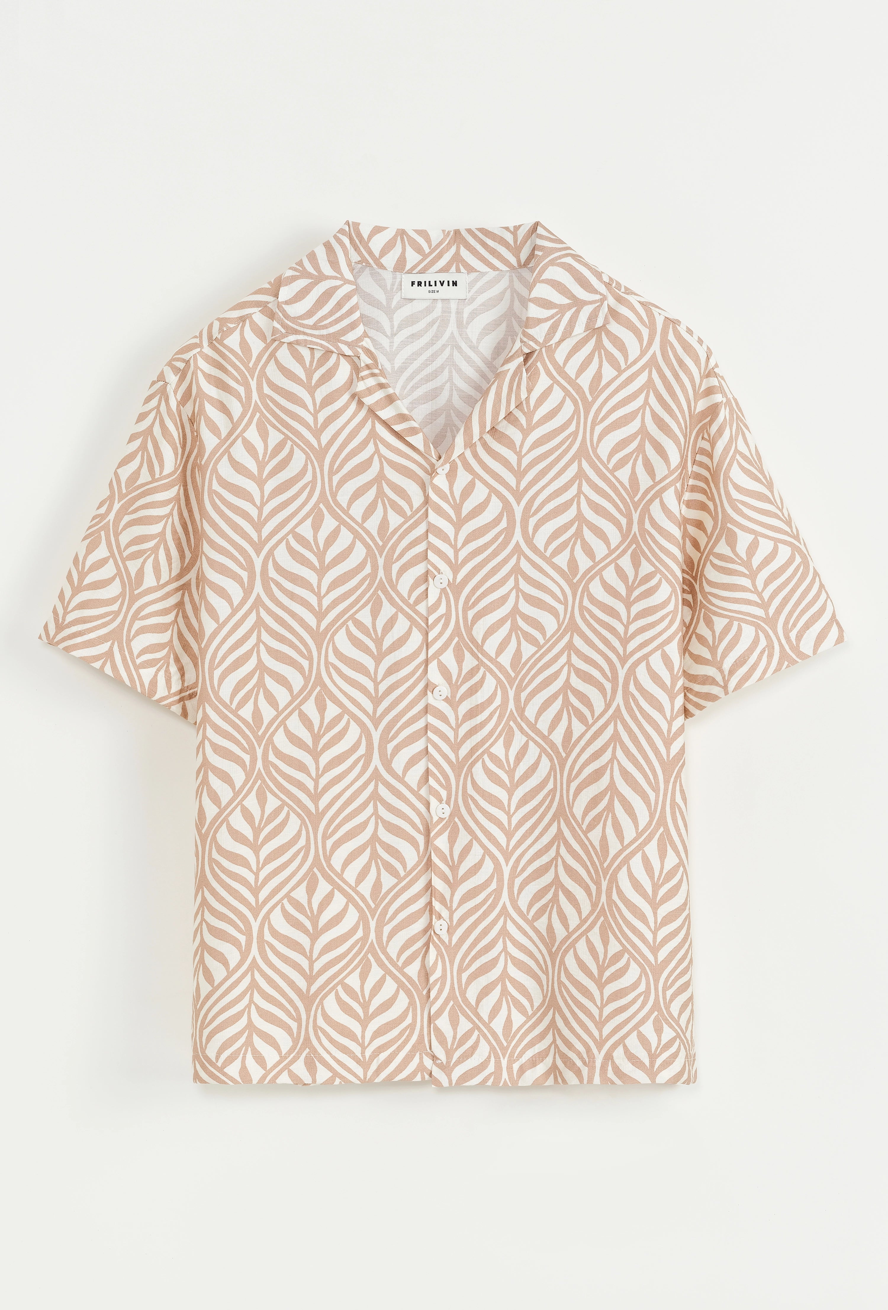 Chemise à manches courtes à motif fleuri