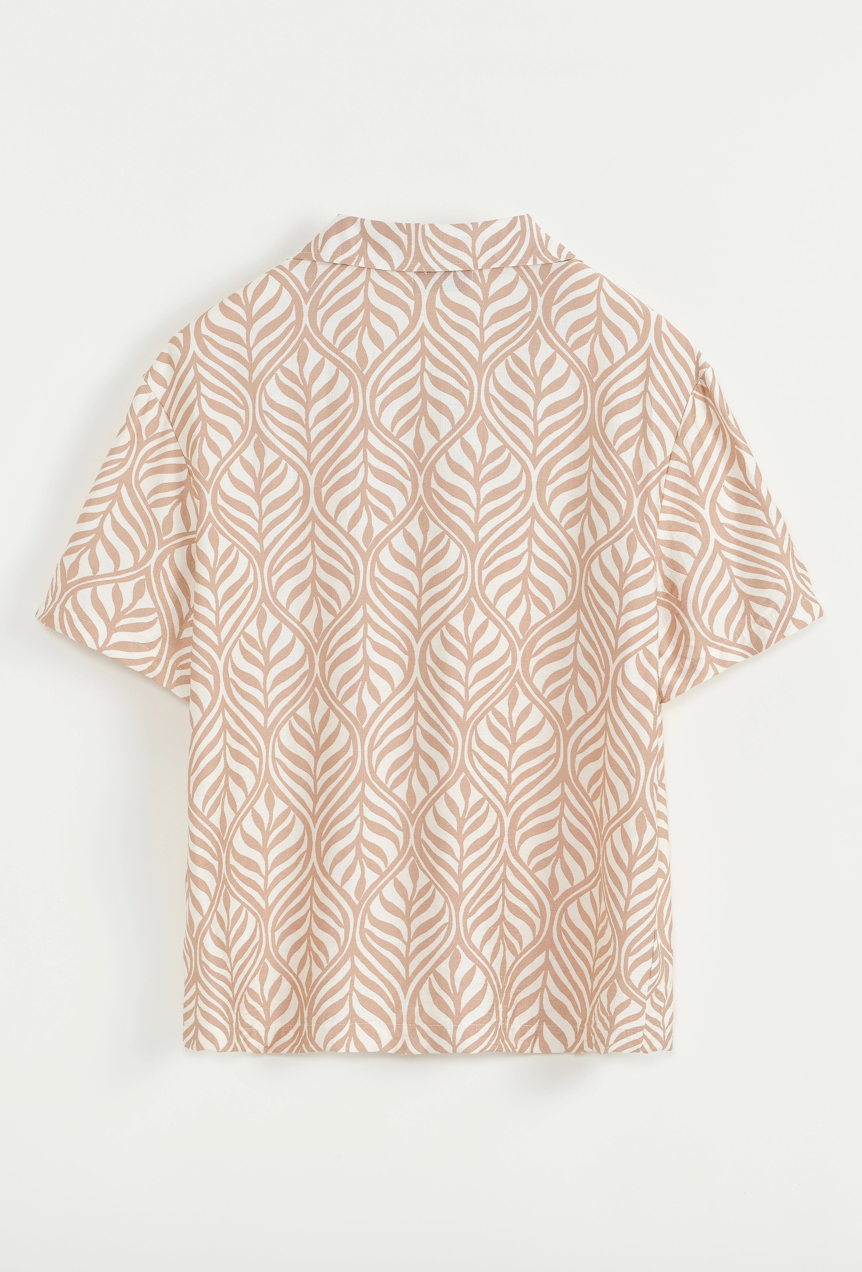 Chemise à manches courtes à motif fleuri