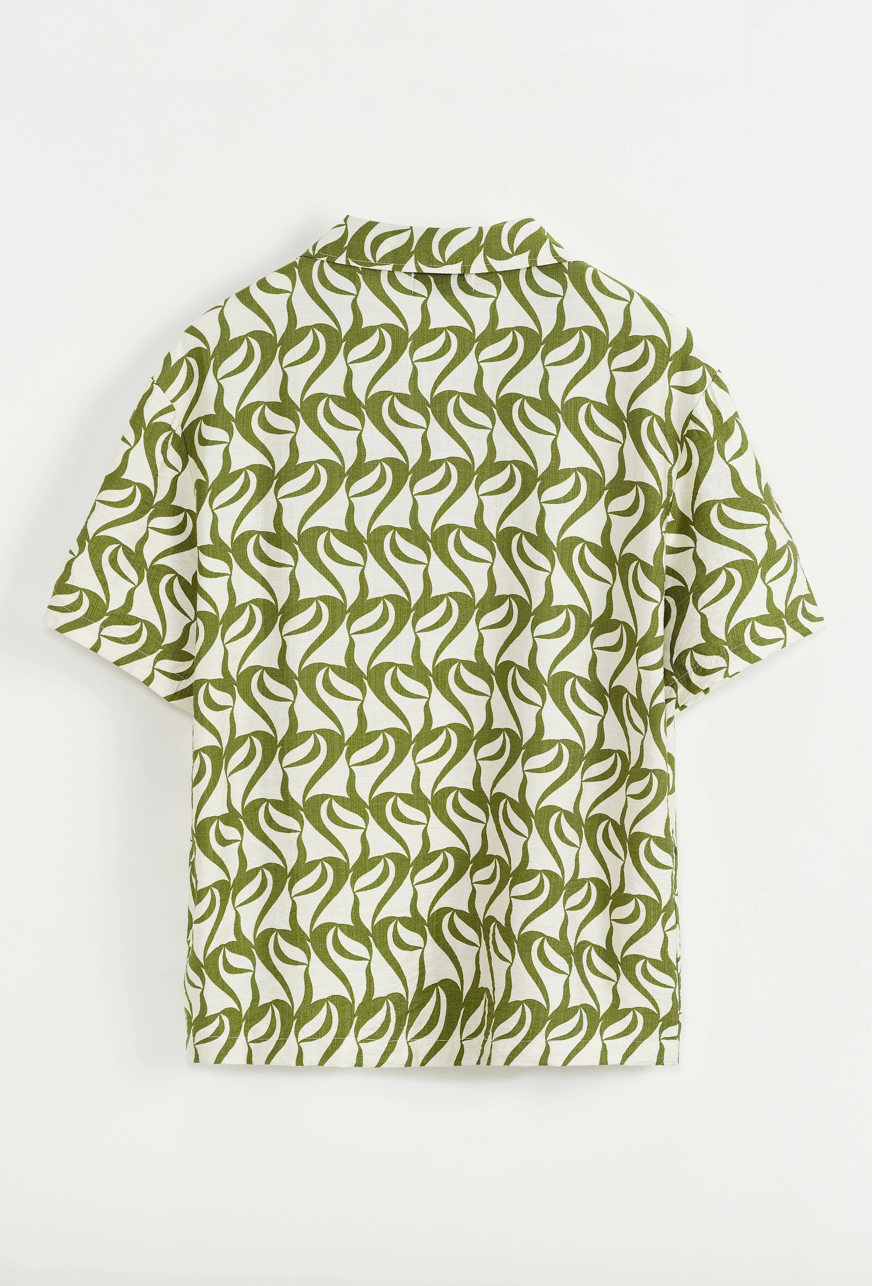 Chemise à manches courtes à motif