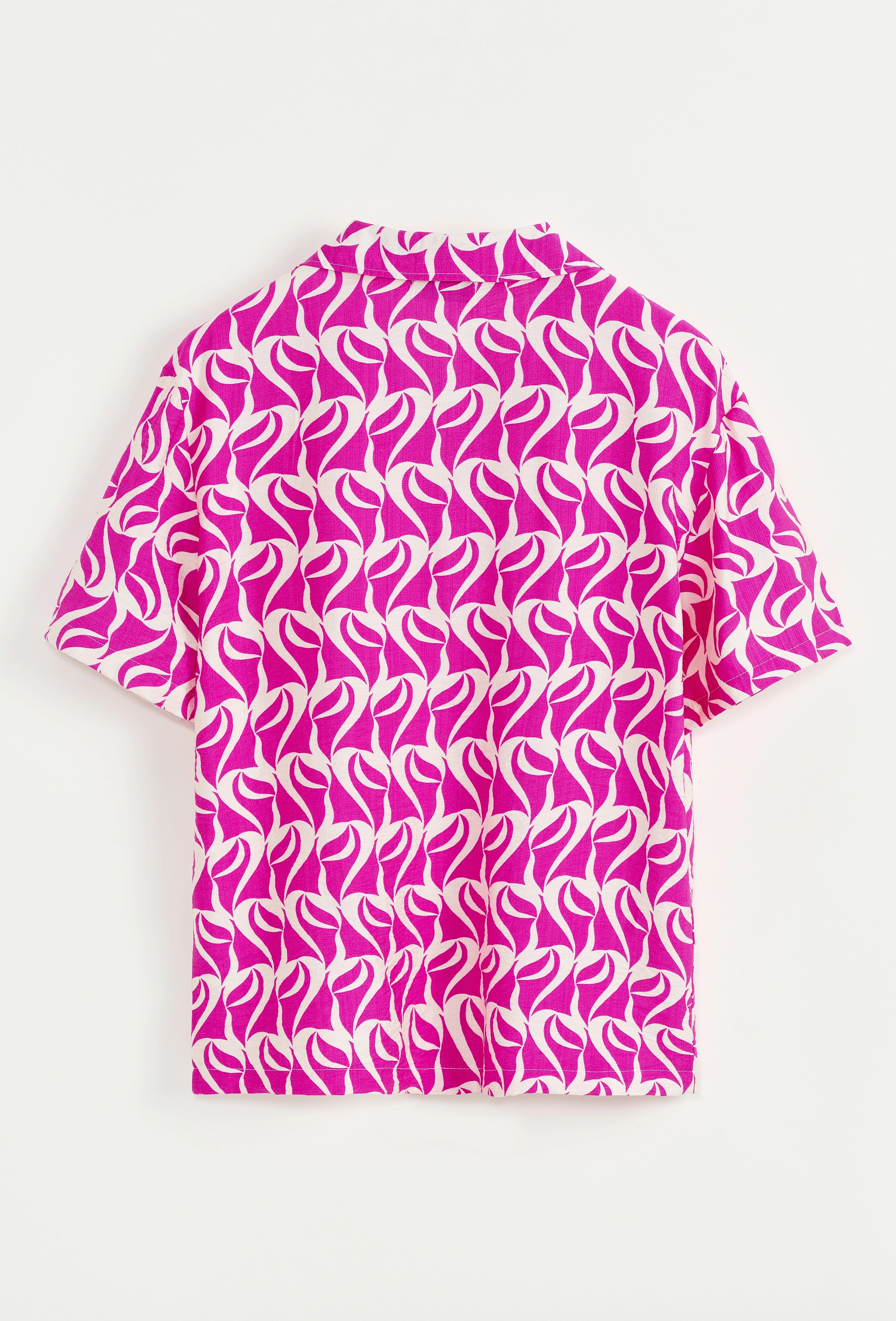 Chemise à manches courtes à motif