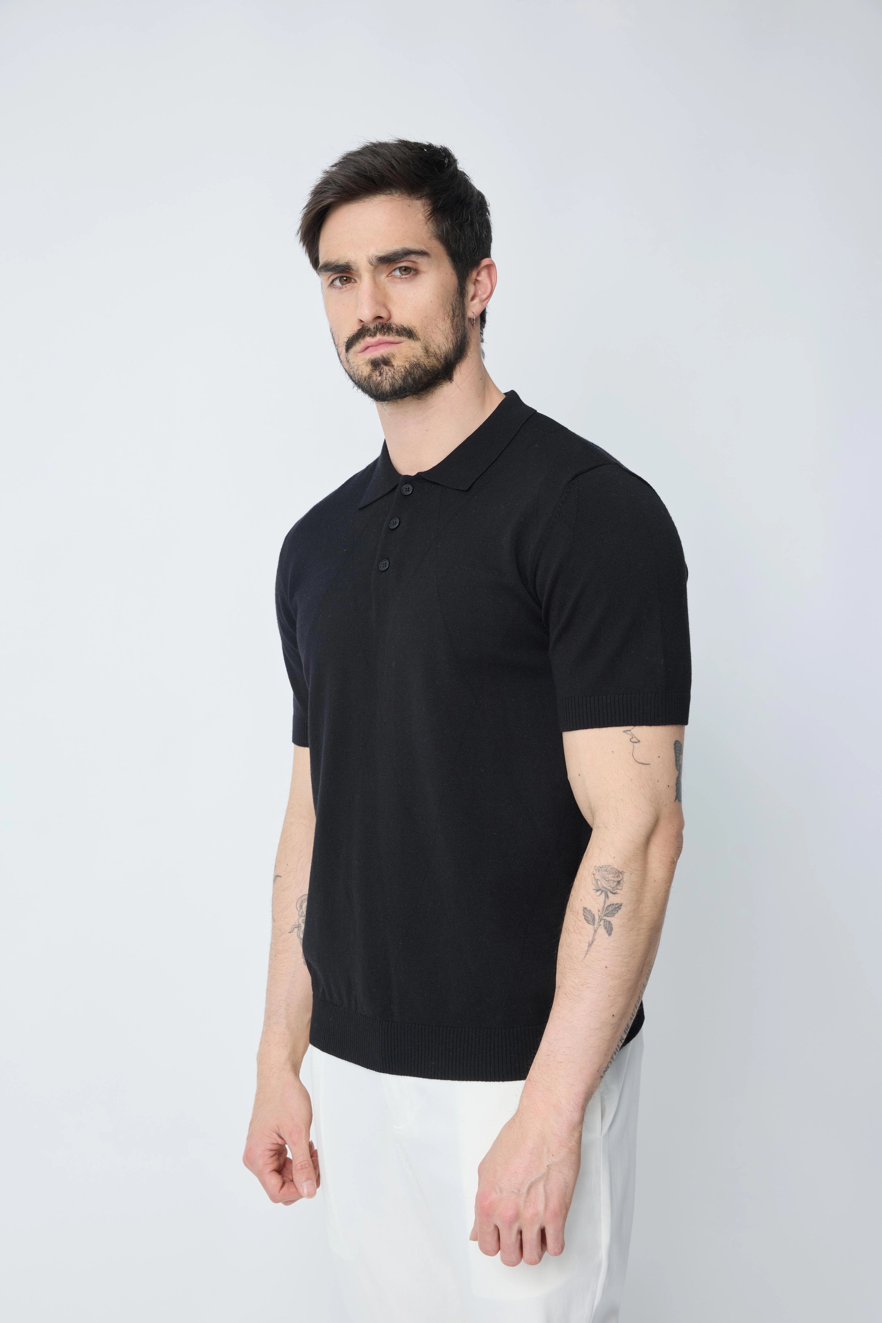 Polo uni manches courtes