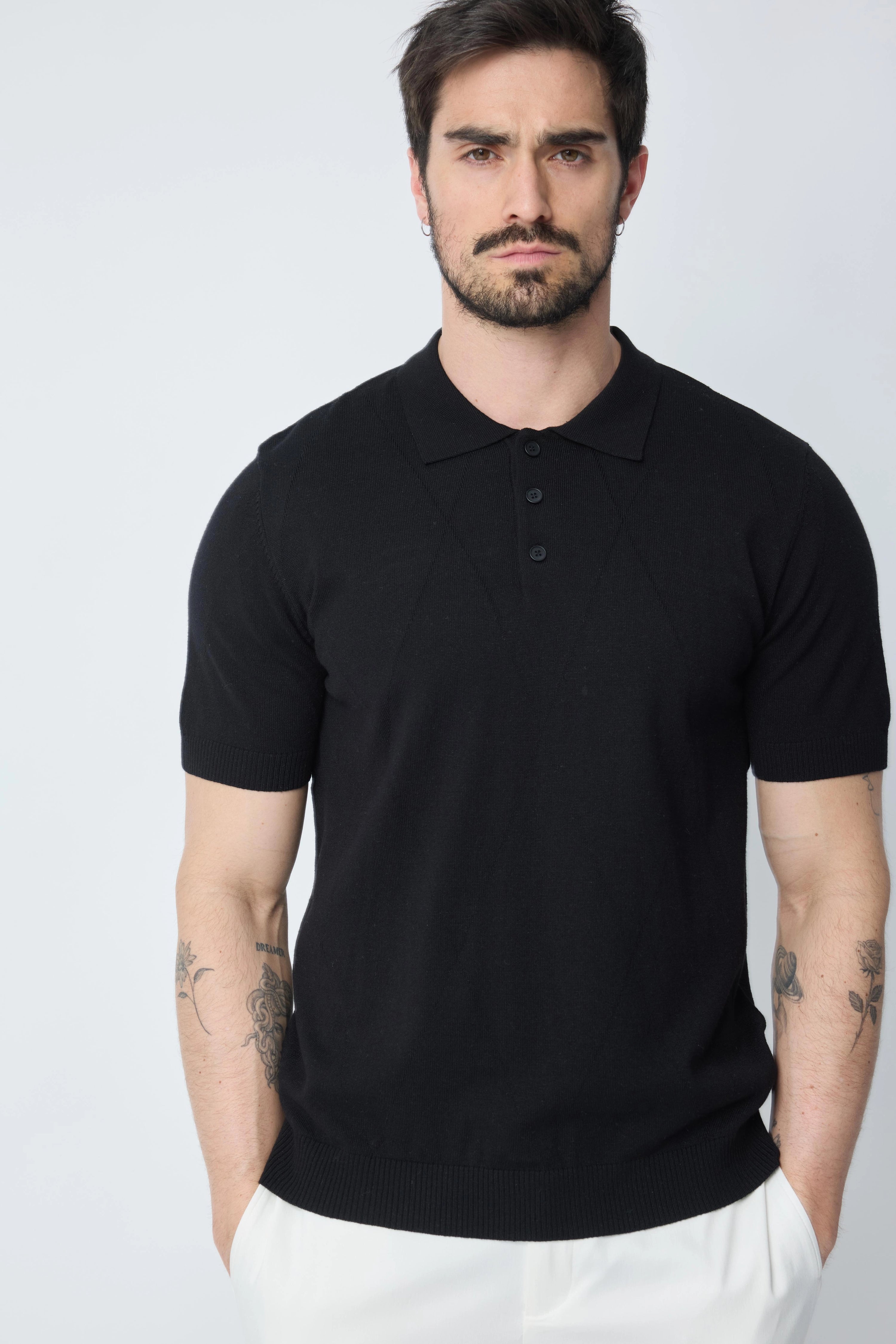 Polo uni manches courtes