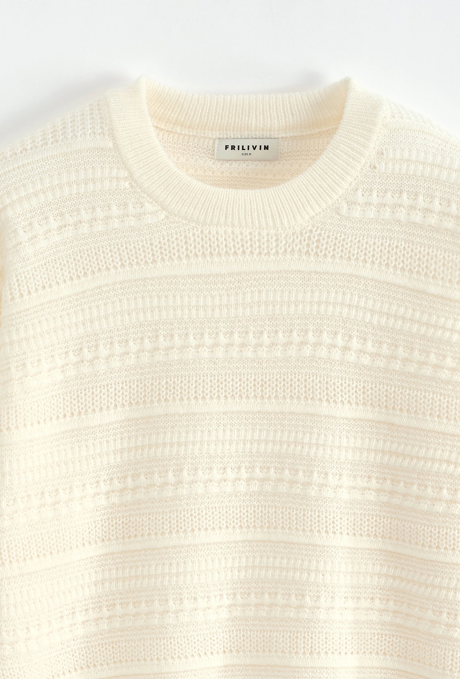 Pull uni à col rond