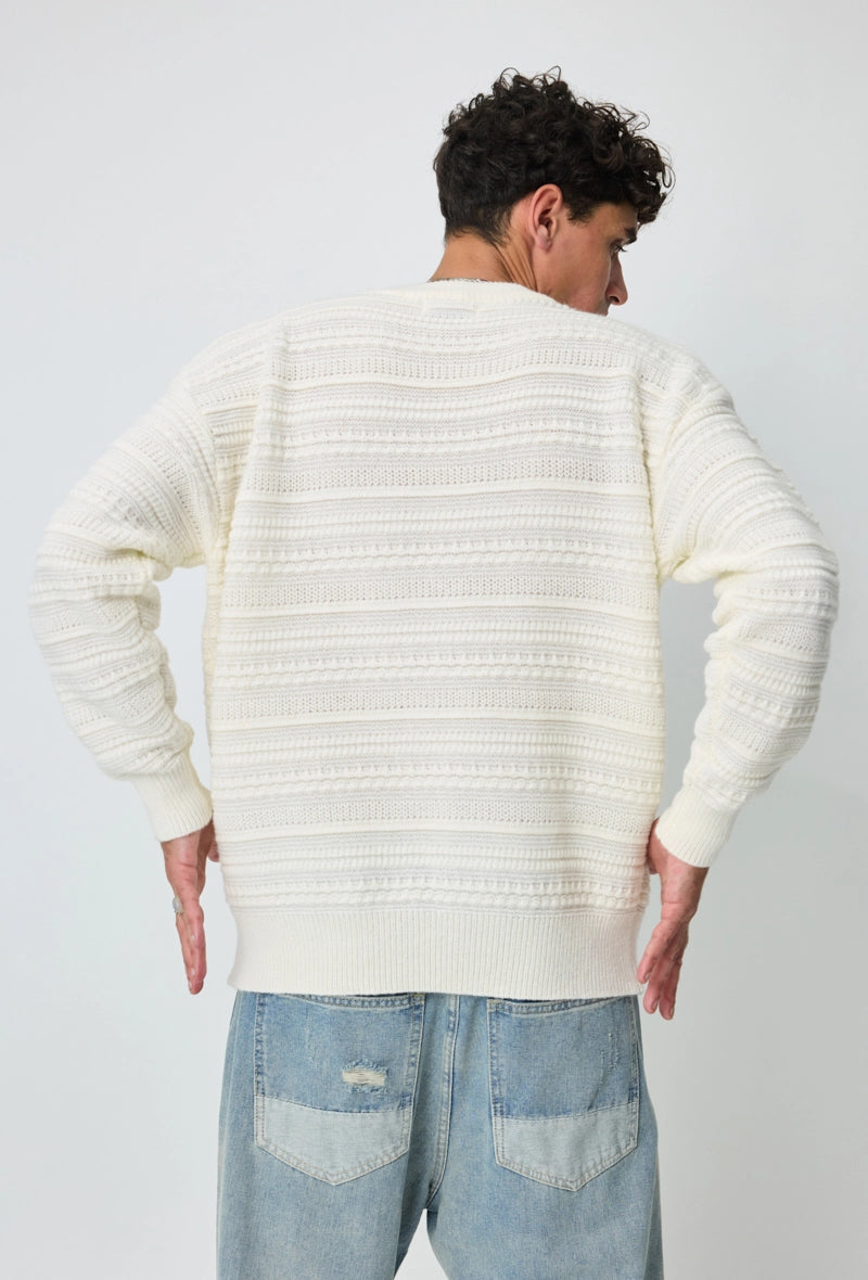 Pull uni à col rond