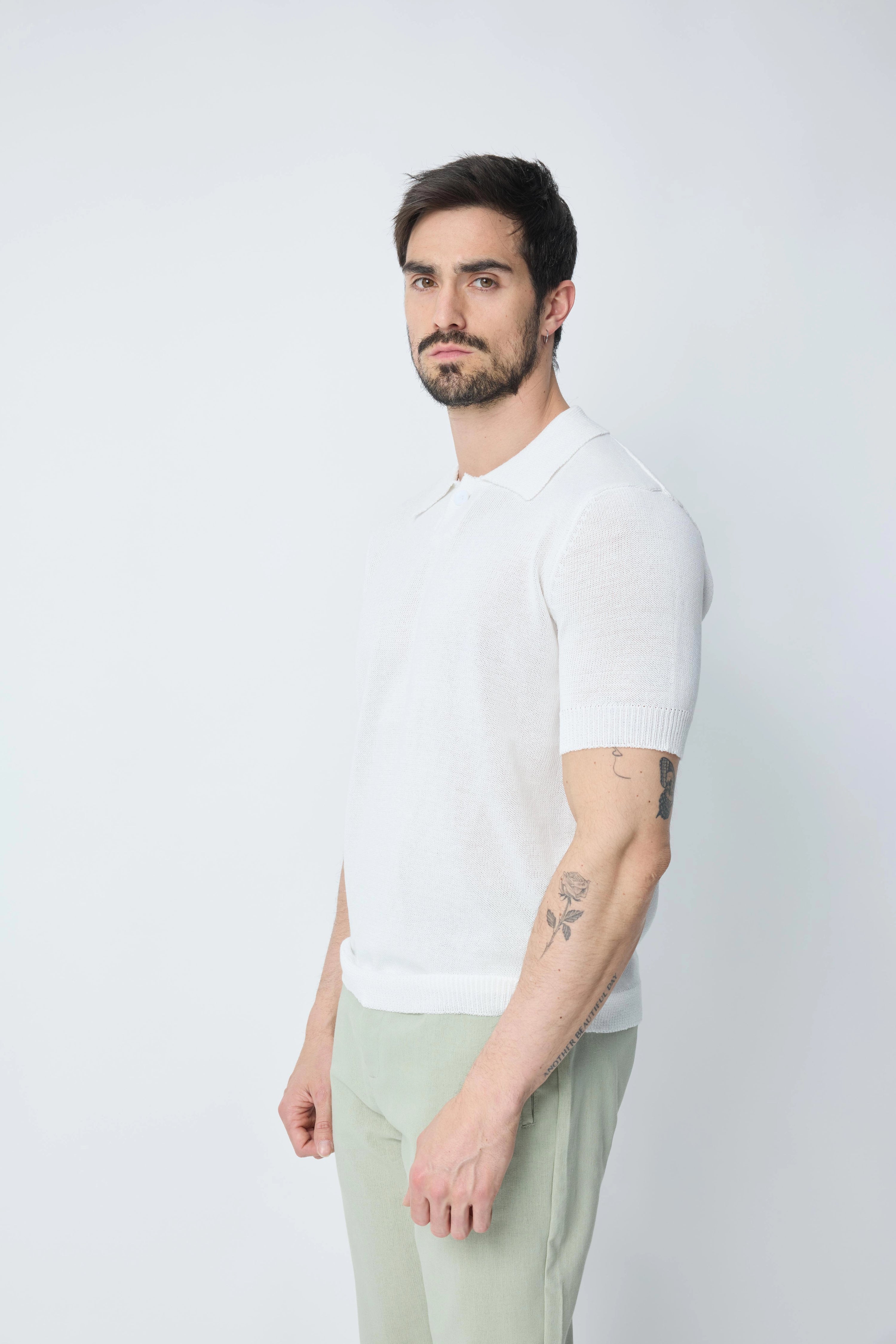 Polo uni manches courtes